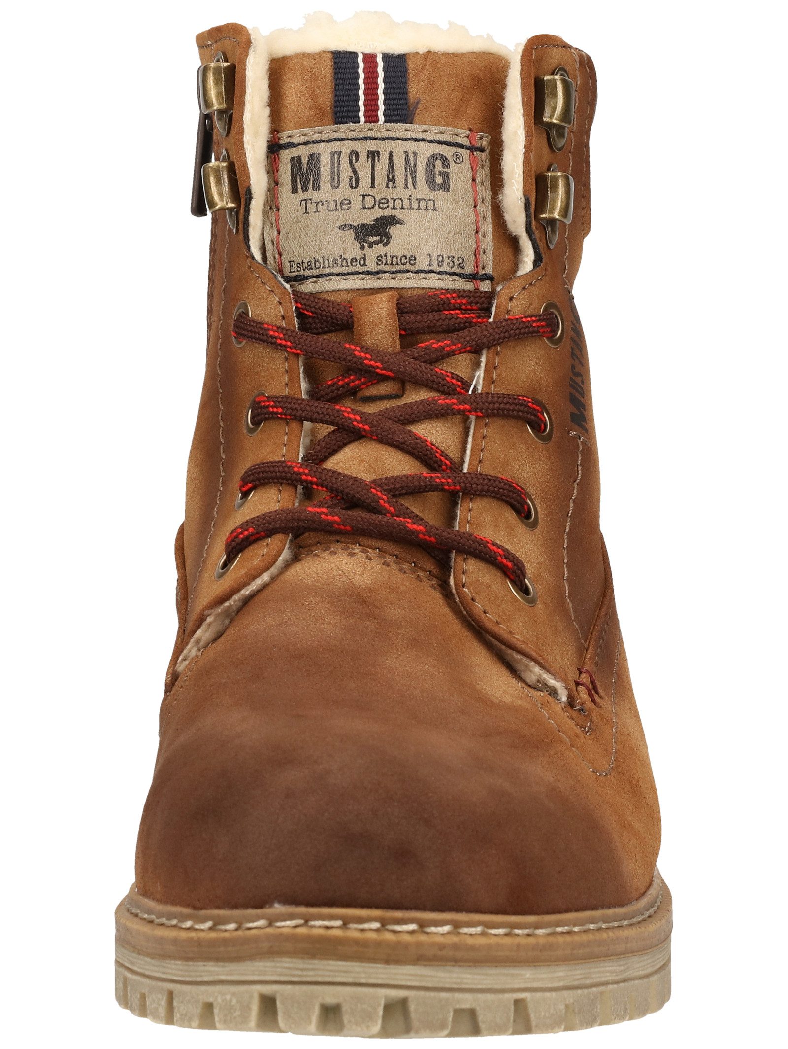 MUSTANG Stiefelette Lederimitat . Schnürstiefelette