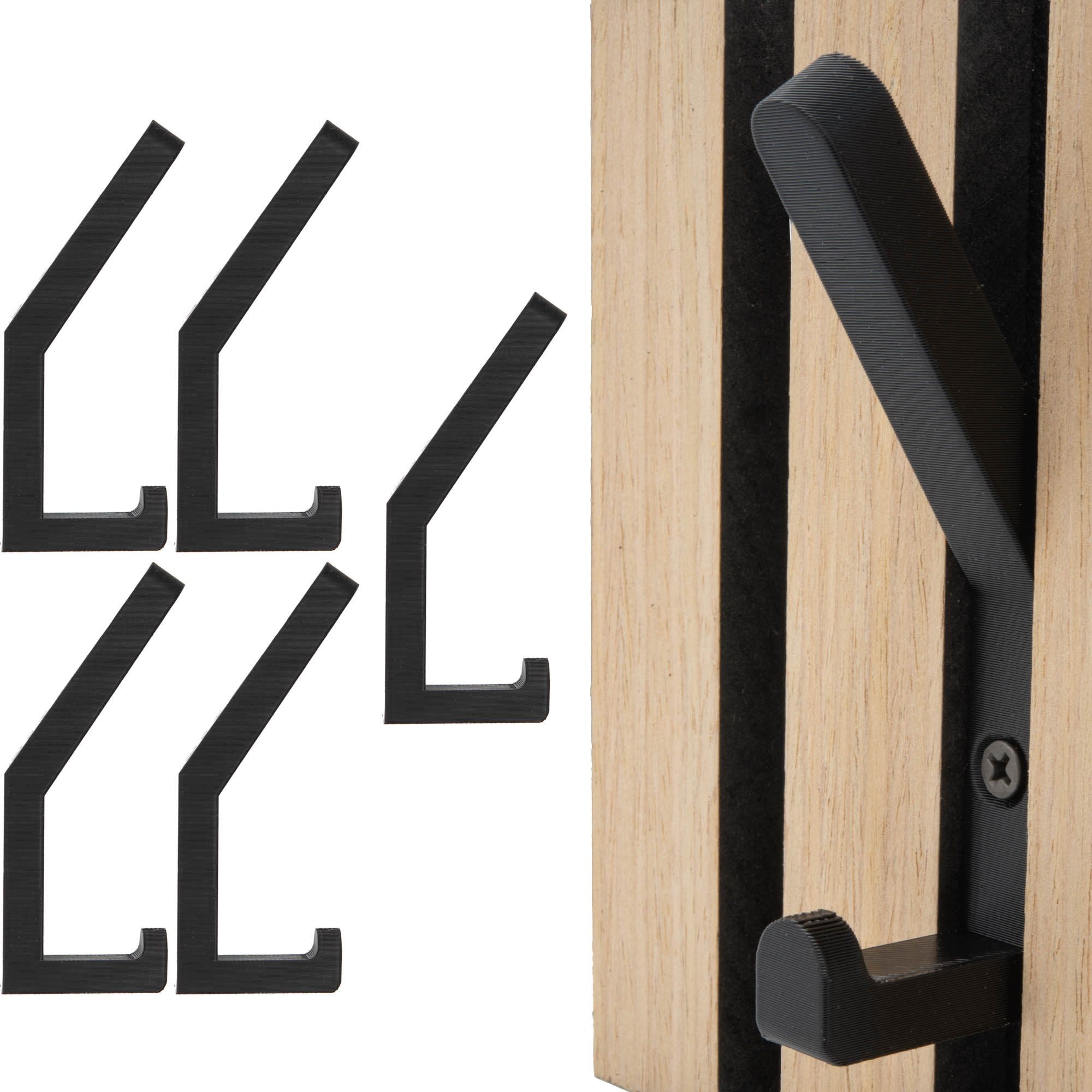 TSB Werk Kleiderhaken Kleiderhaken Garderobenhaken Akustik Paneele, (5-St), günstig online kaufen