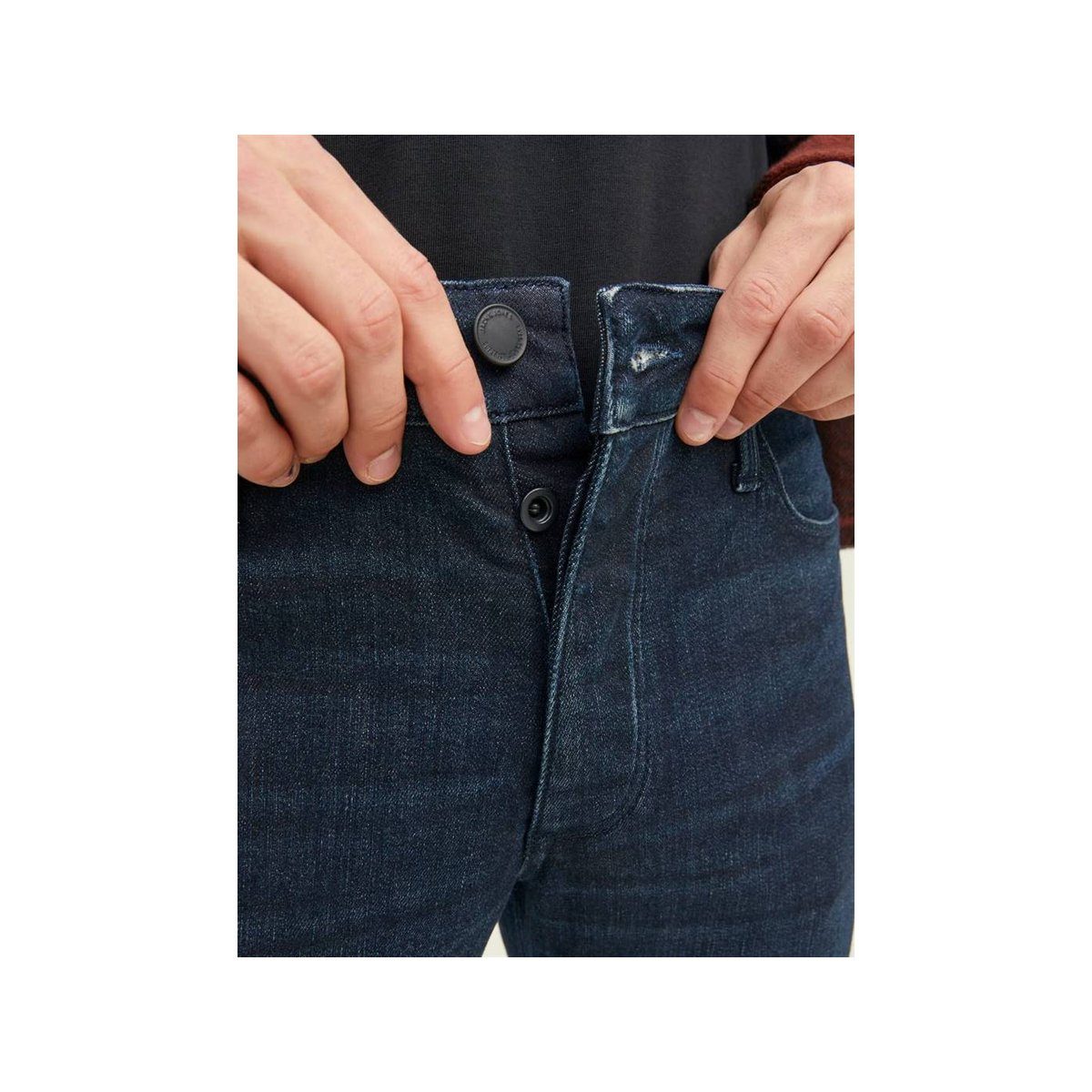 Jack Jones & (1-tlg) blau 5-Pocket-Jeans