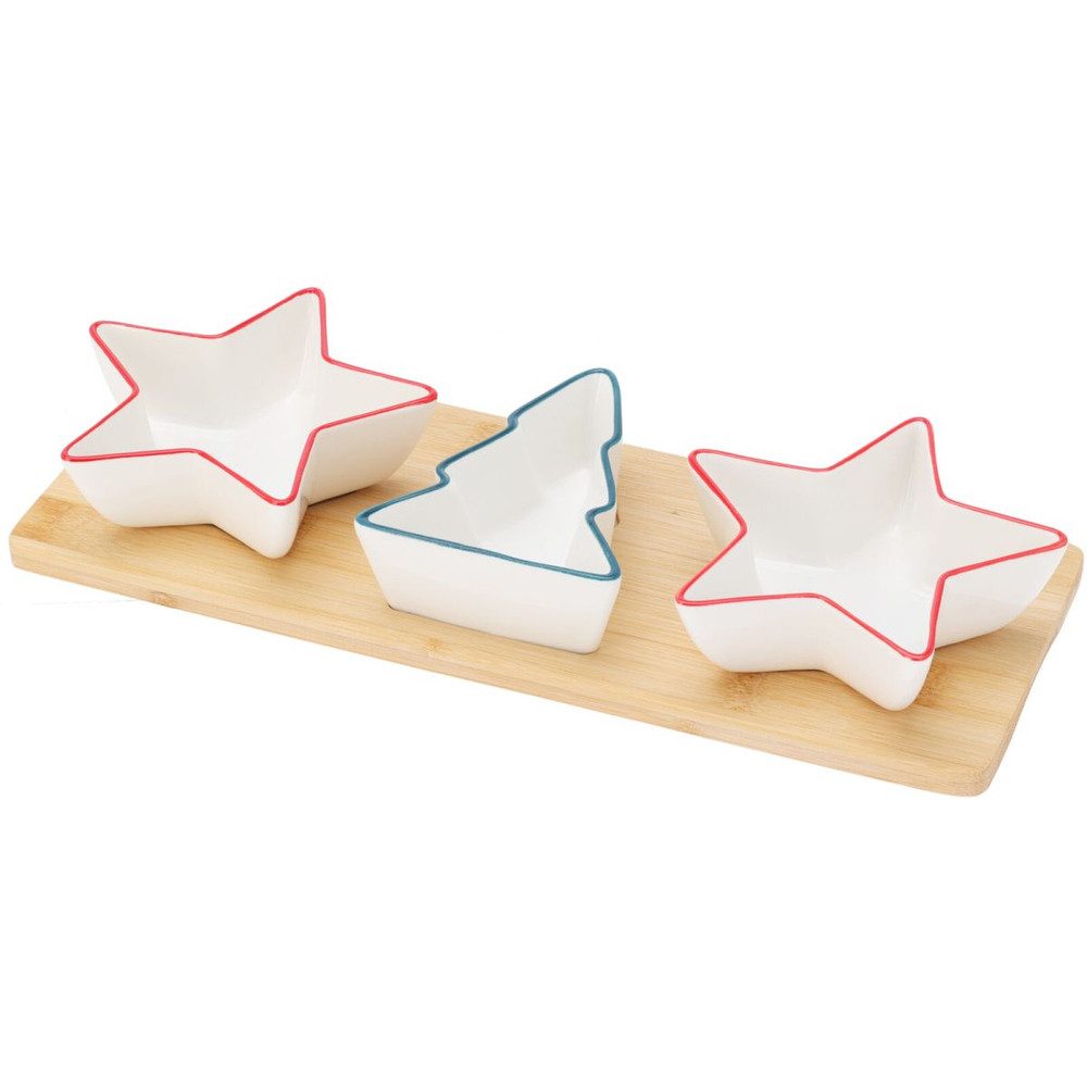 Koopmann Dekotablett Servierset - Weihnachten - 4-teilig (4 St)