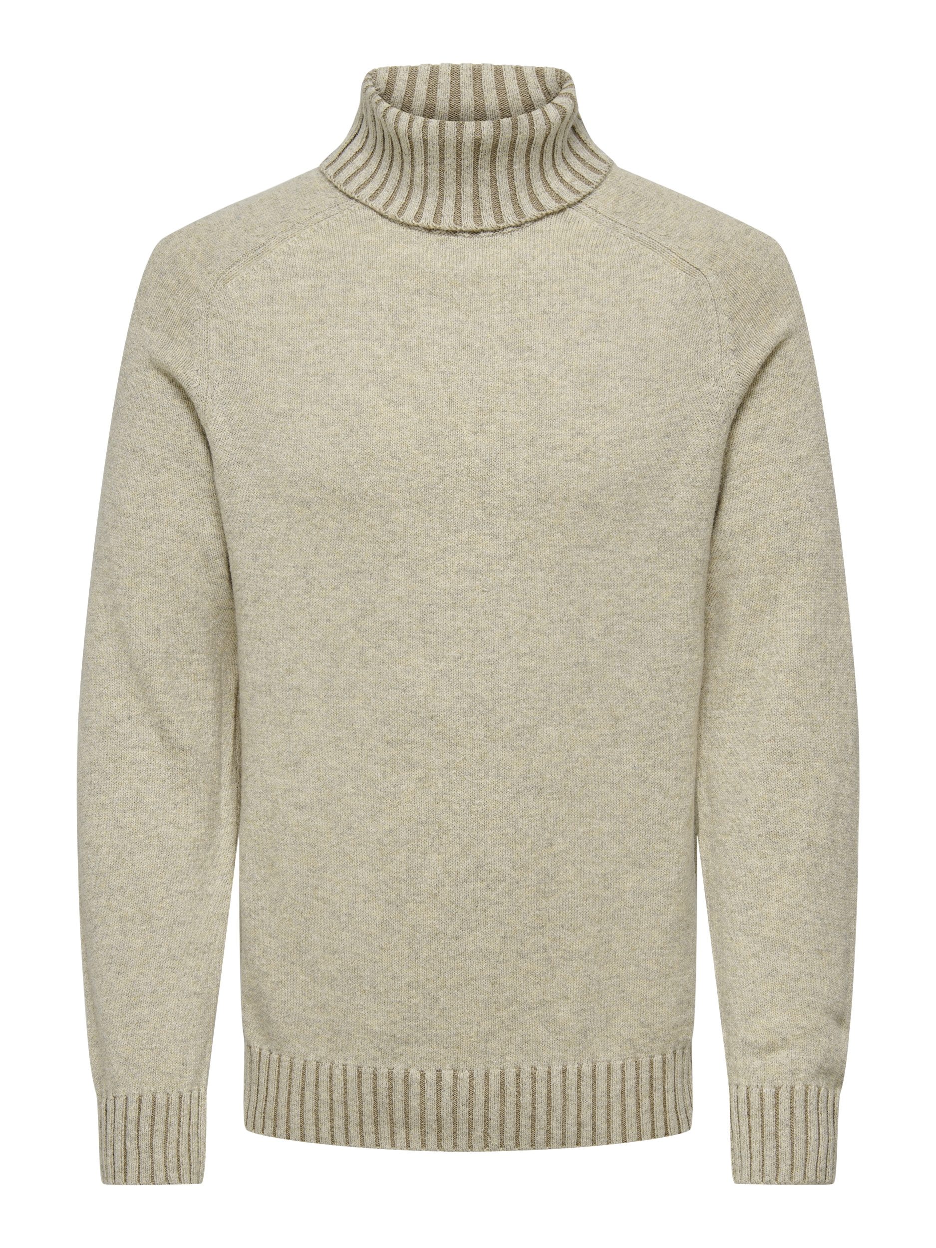 ONLY & SONS Rollkragenpullover - Wool Roll Knit Pullover – Zeitloser Stil u günstig online kaufen