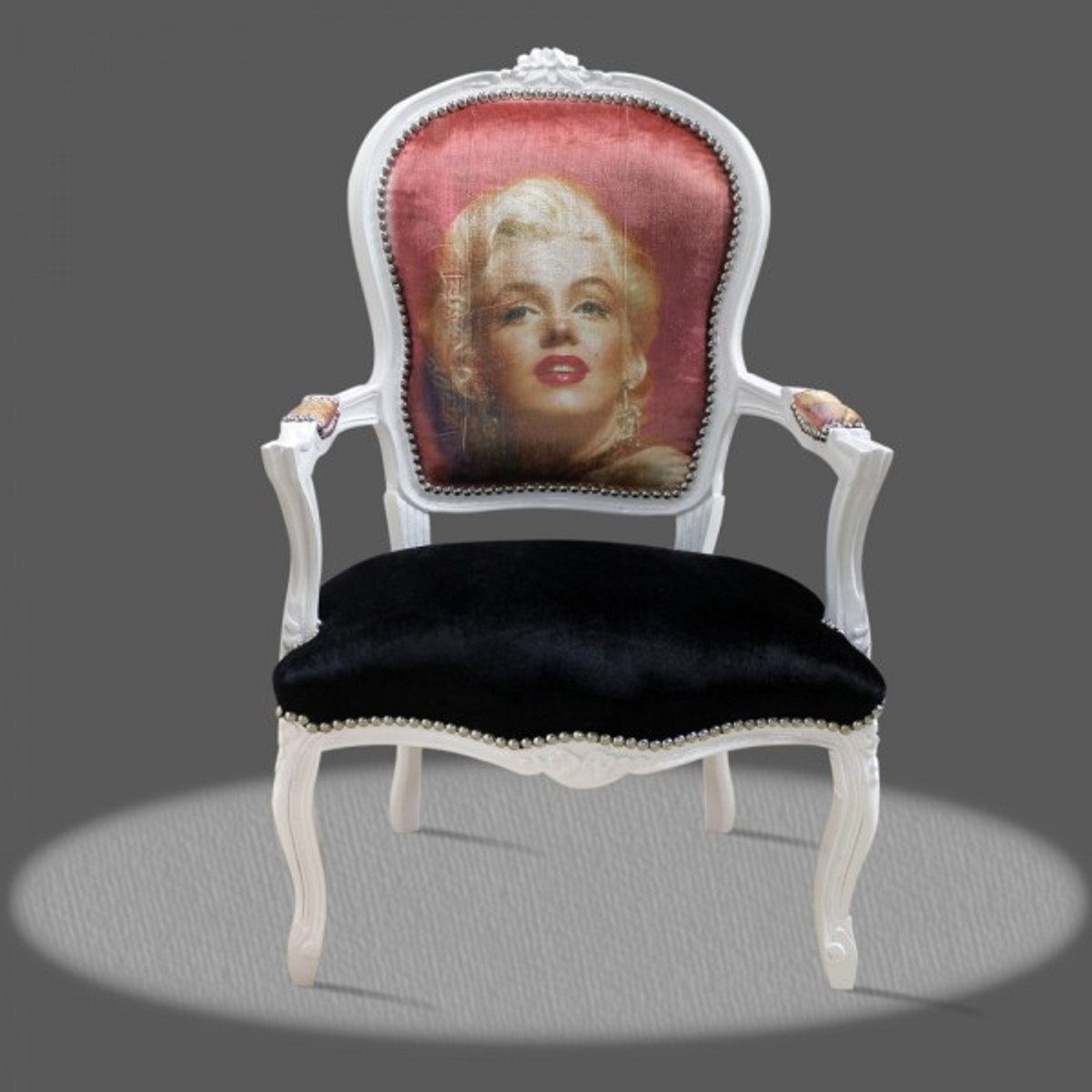 Barock Möbel Stil Stuhl - Marilyn Casa Salon Barock Monroe Besucherstuhl Antik Padrino