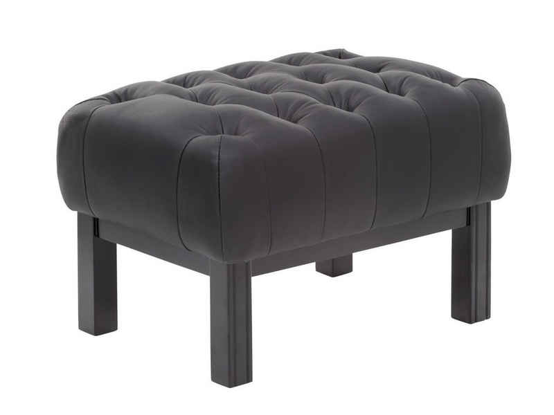 massivum Sitzhocker Hocker Chesterfield Kingsfield schwarz