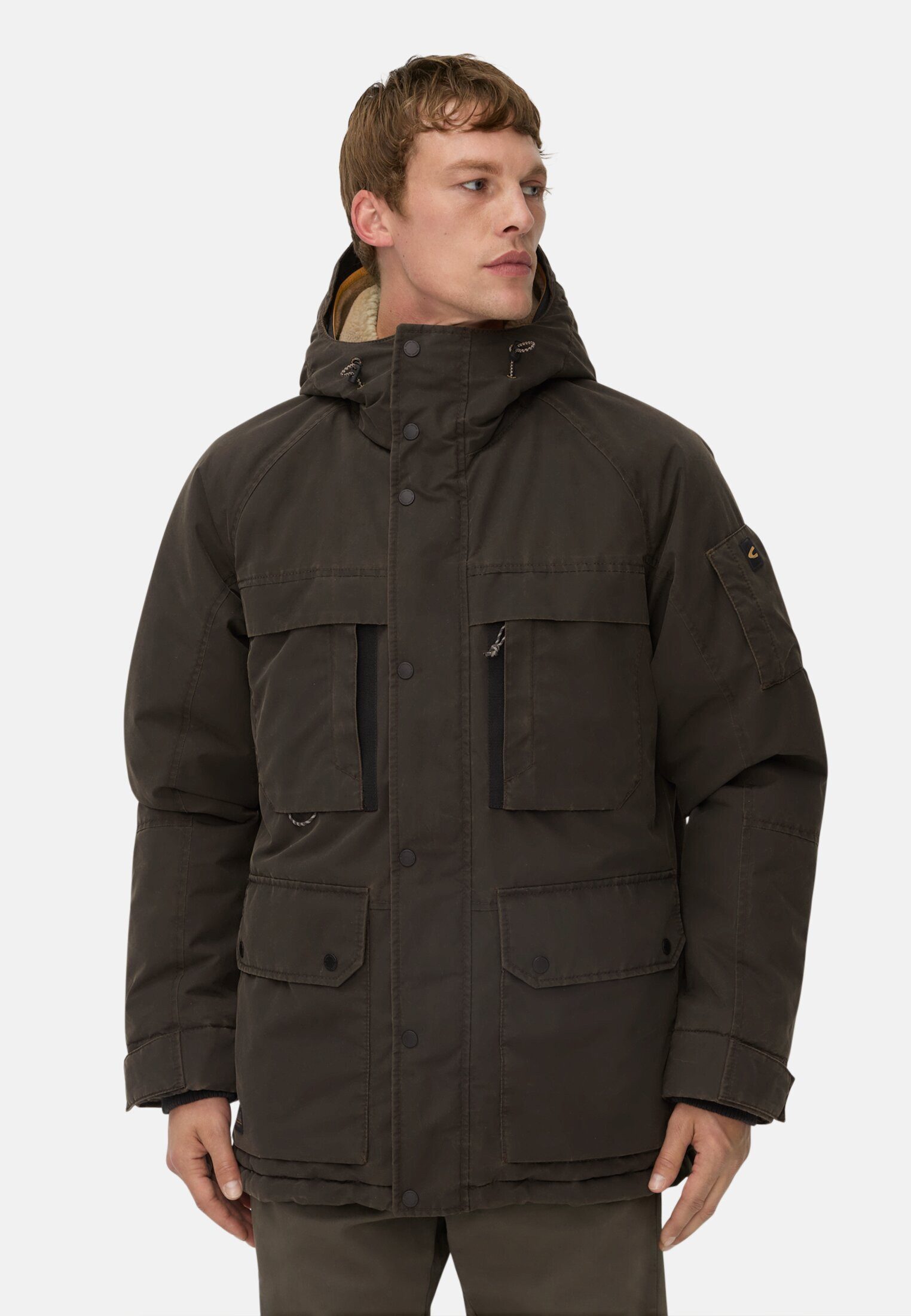 camel active Parka mit Taschen Langarm Kapuze (1-St)