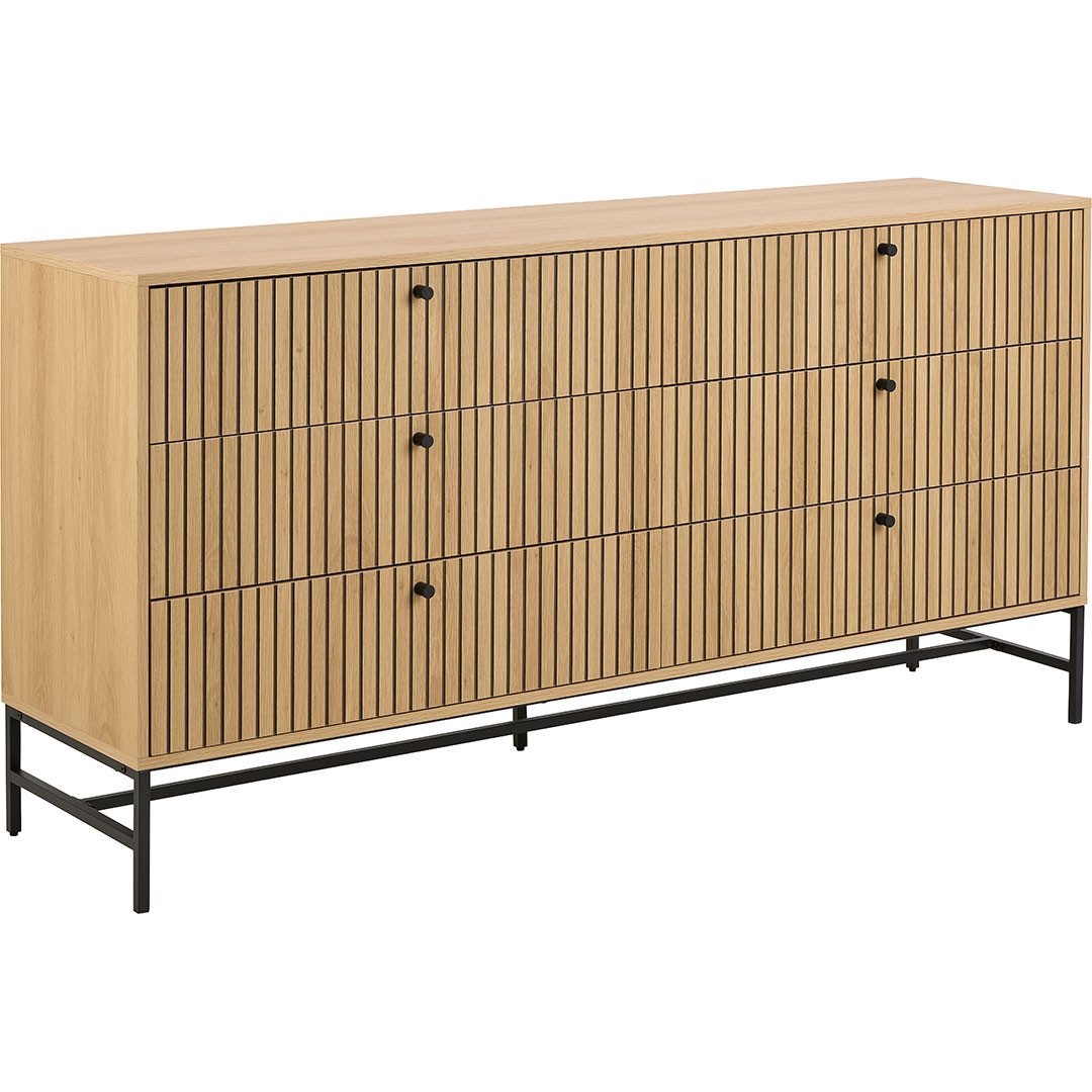 ACTONA GROUP Kommode Albany Kommode 6 Schubladen Natur.
