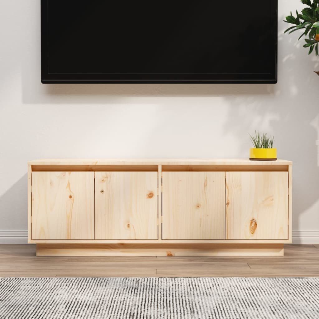 furnicato TV-Schrank 110x34x40 cm Massivholz Kiefer günstig online kaufen
