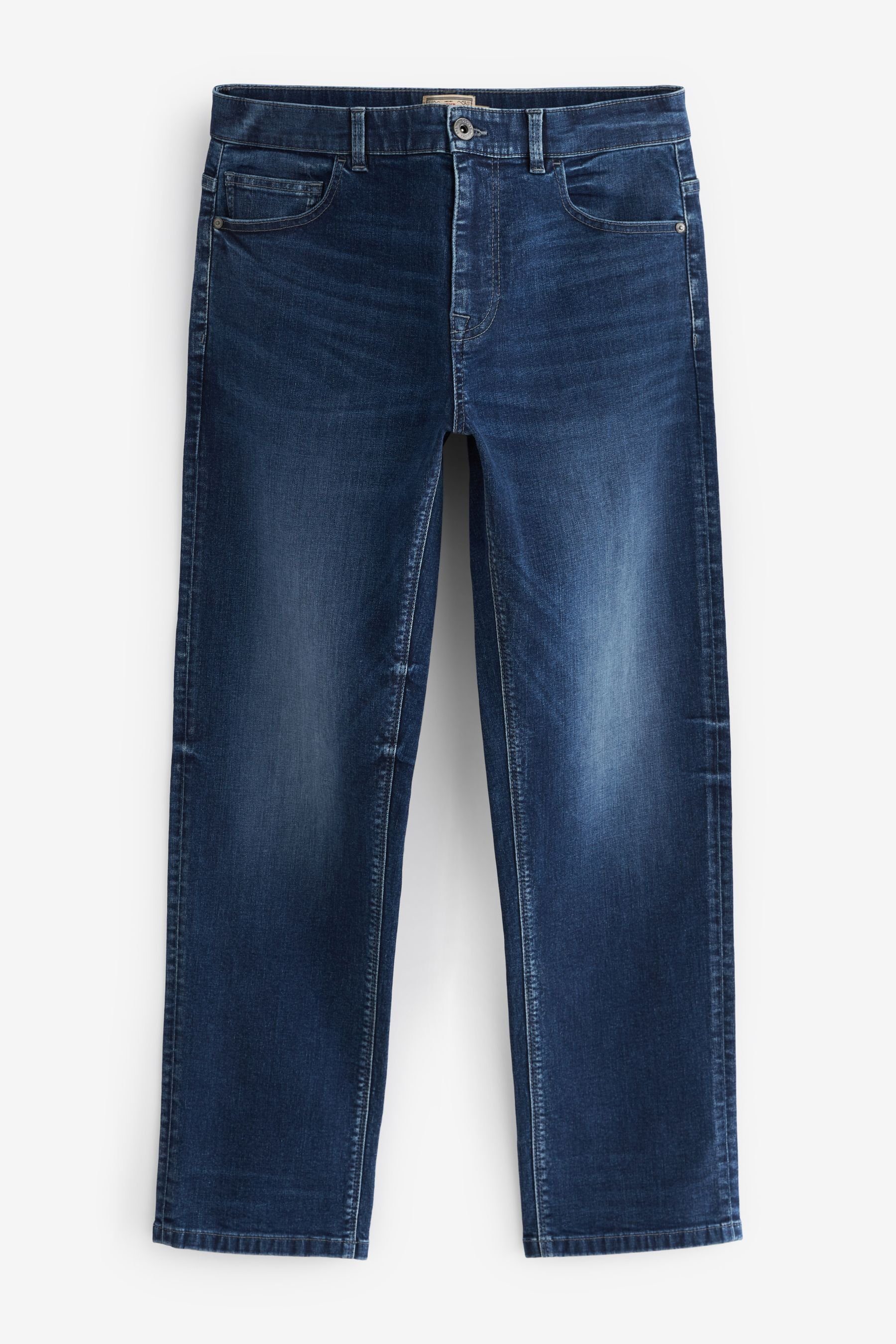 Next Straight-Jeans Straight Fit Stretch-Jeans im Vintage-Look (1-tlg) Rich Blue