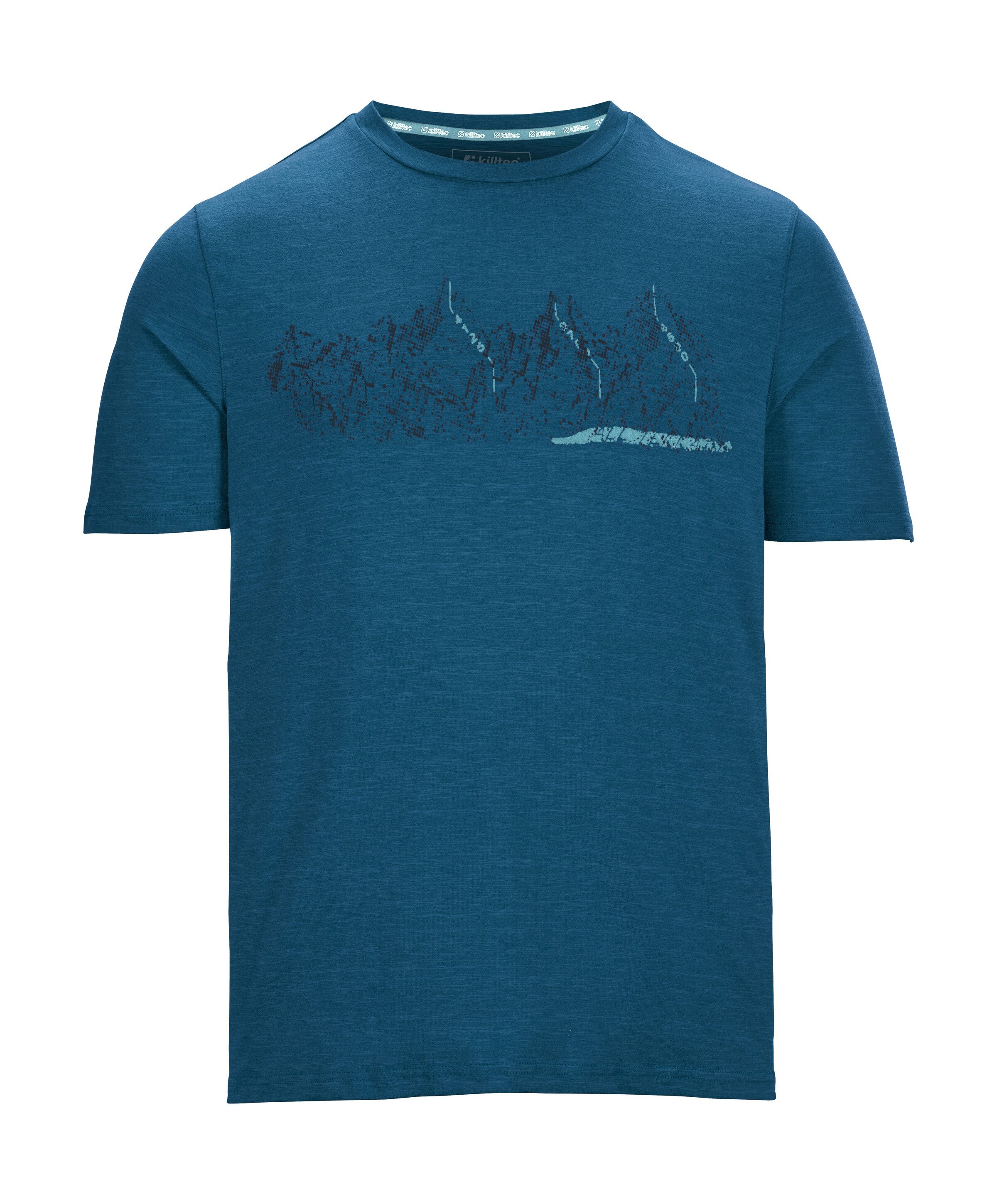 Killtec T-Shirt MN TSHRT C Schnelltrocknendes Herren T-Shirt mit Berg-Print günstig online kaufen