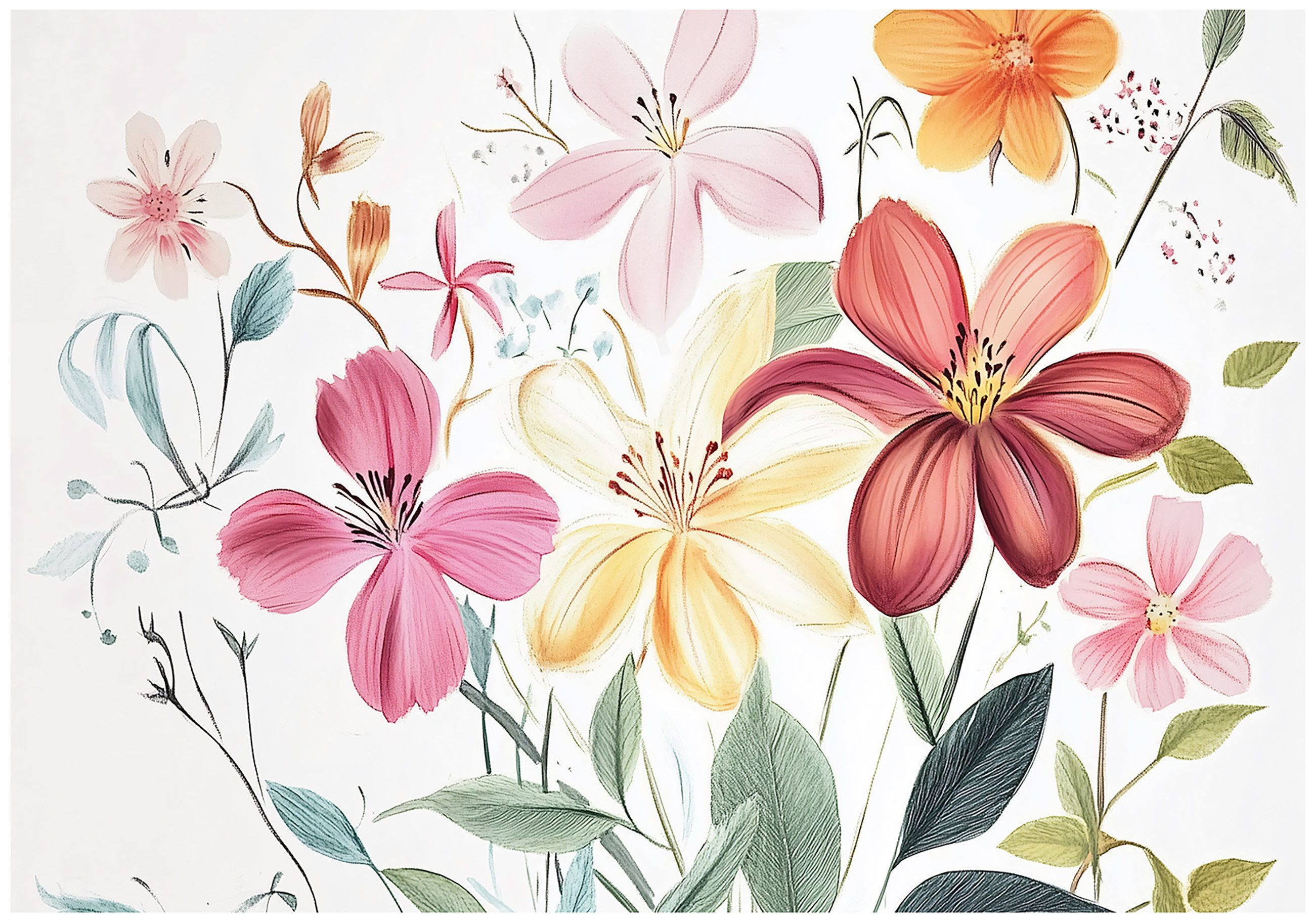 Wallarena Fototapete Kinderzimmer Mädchen Blumen Wiese günstig online kaufen