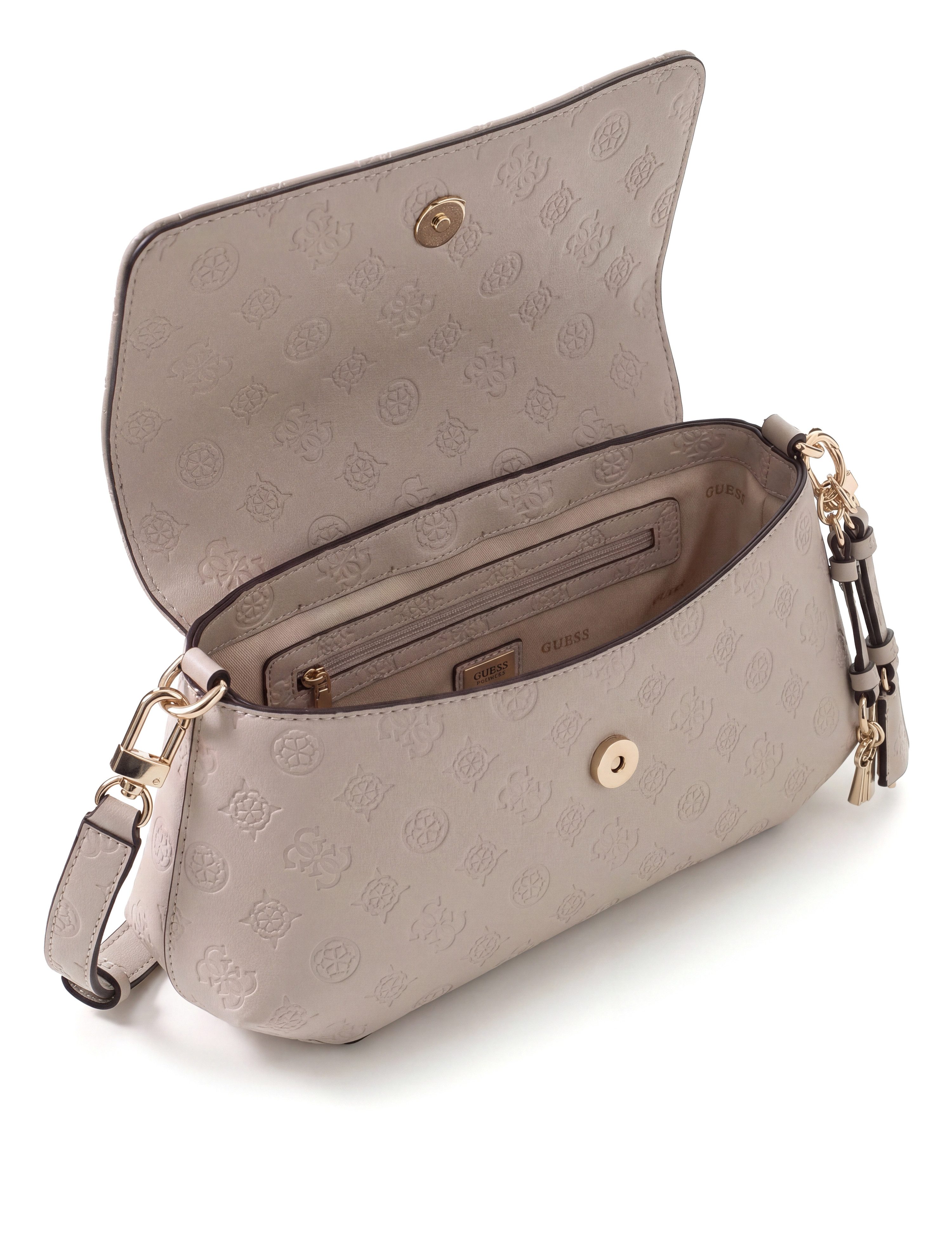 Guess Umhängetasche CARMELLA CROSSBODY FLAP, Damen Handtasche, Schultertasche mit Überschlag – Bild 3 von 5