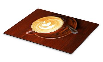 Posterlounge XXL-Wandbild Editors Choice, Cappuccino mit Herzform, Küche Fotografie