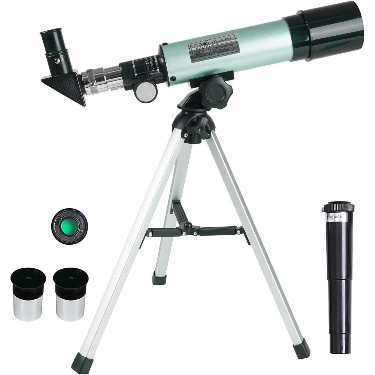 LuxusKollektion Linsenteleskop Astronomical Telescope für Kinder Zoom 360/50 mm 90X HD Monokulares