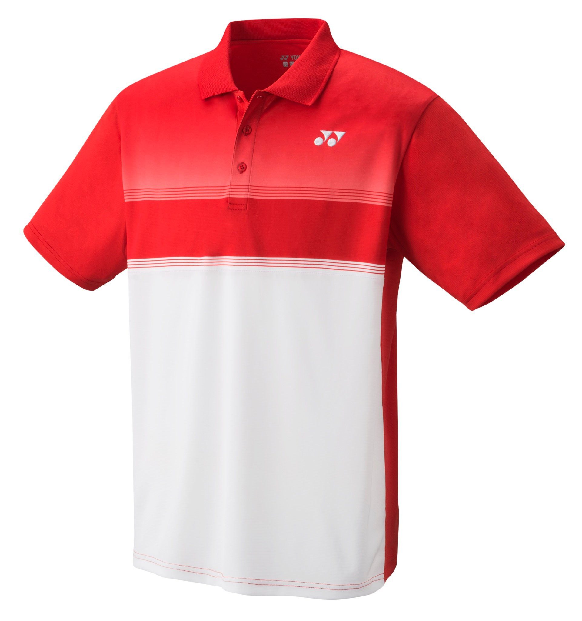 Yonex Poloshirt Club Team rot/weiss Jungen