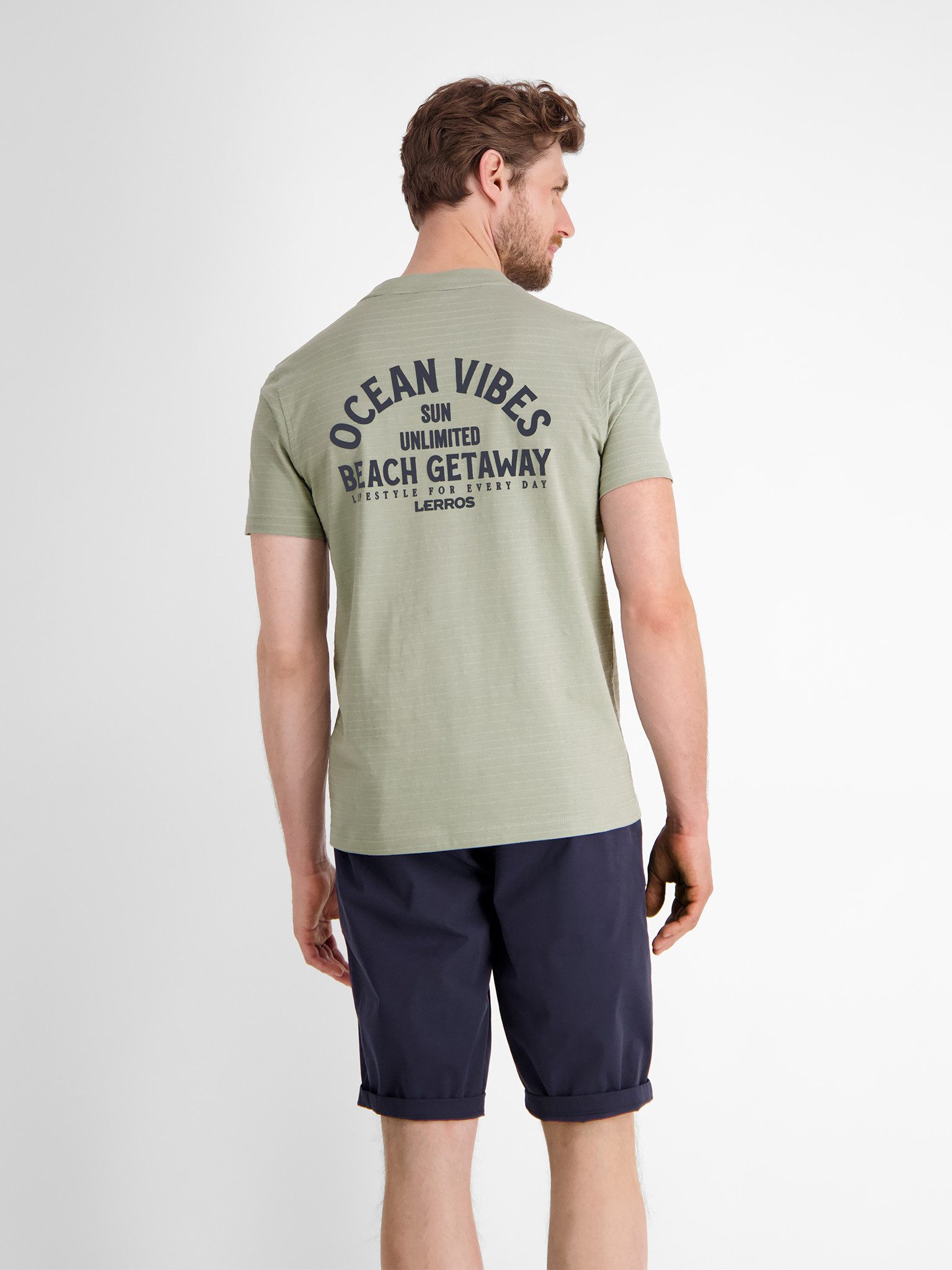 LERROS T-Shirt mit Front und Back Print günstig online kaufen