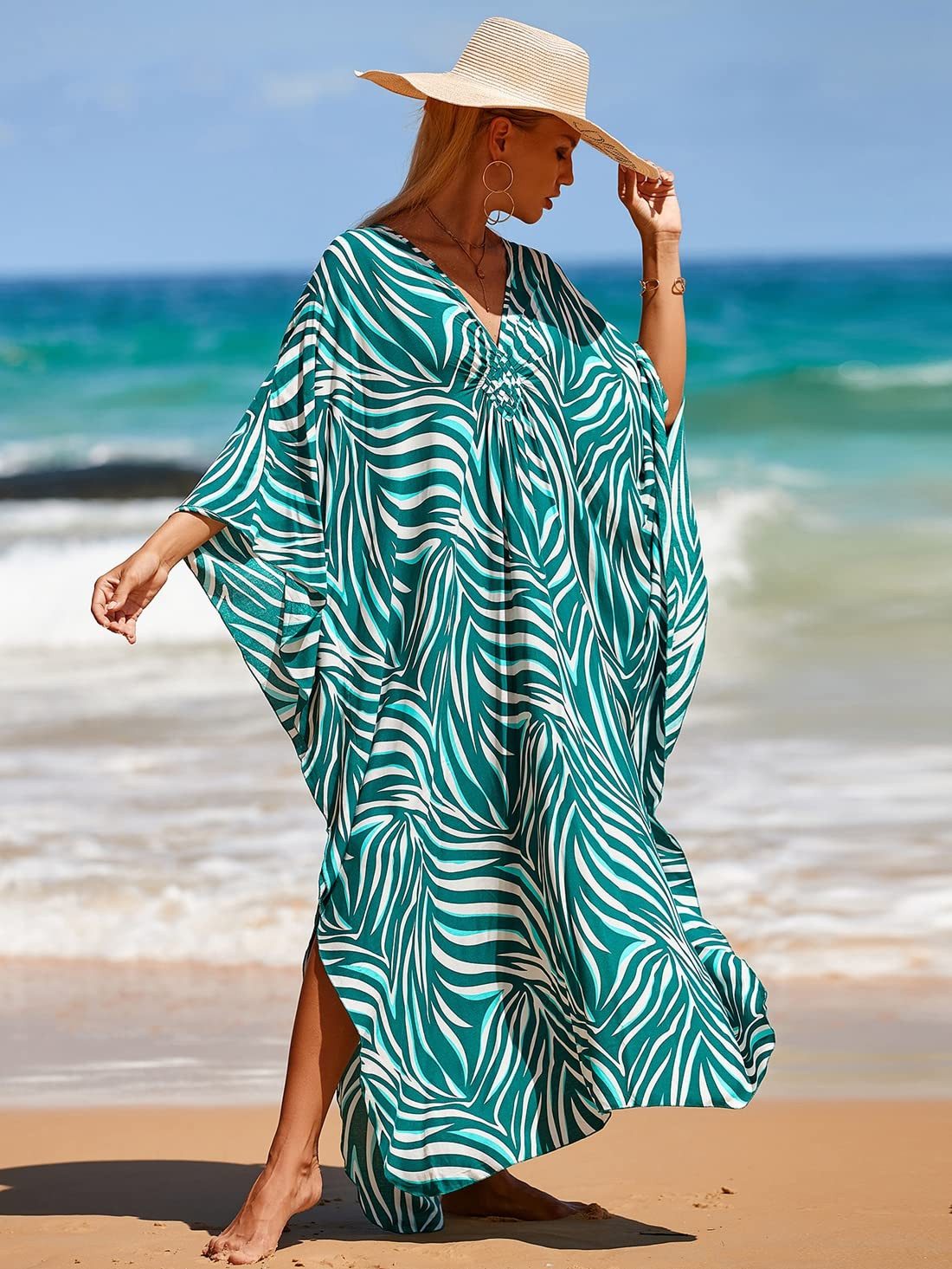 RWEUOQ Strandkleid Boho Maxikleid Strandkleid Bikini günstig online kaufen