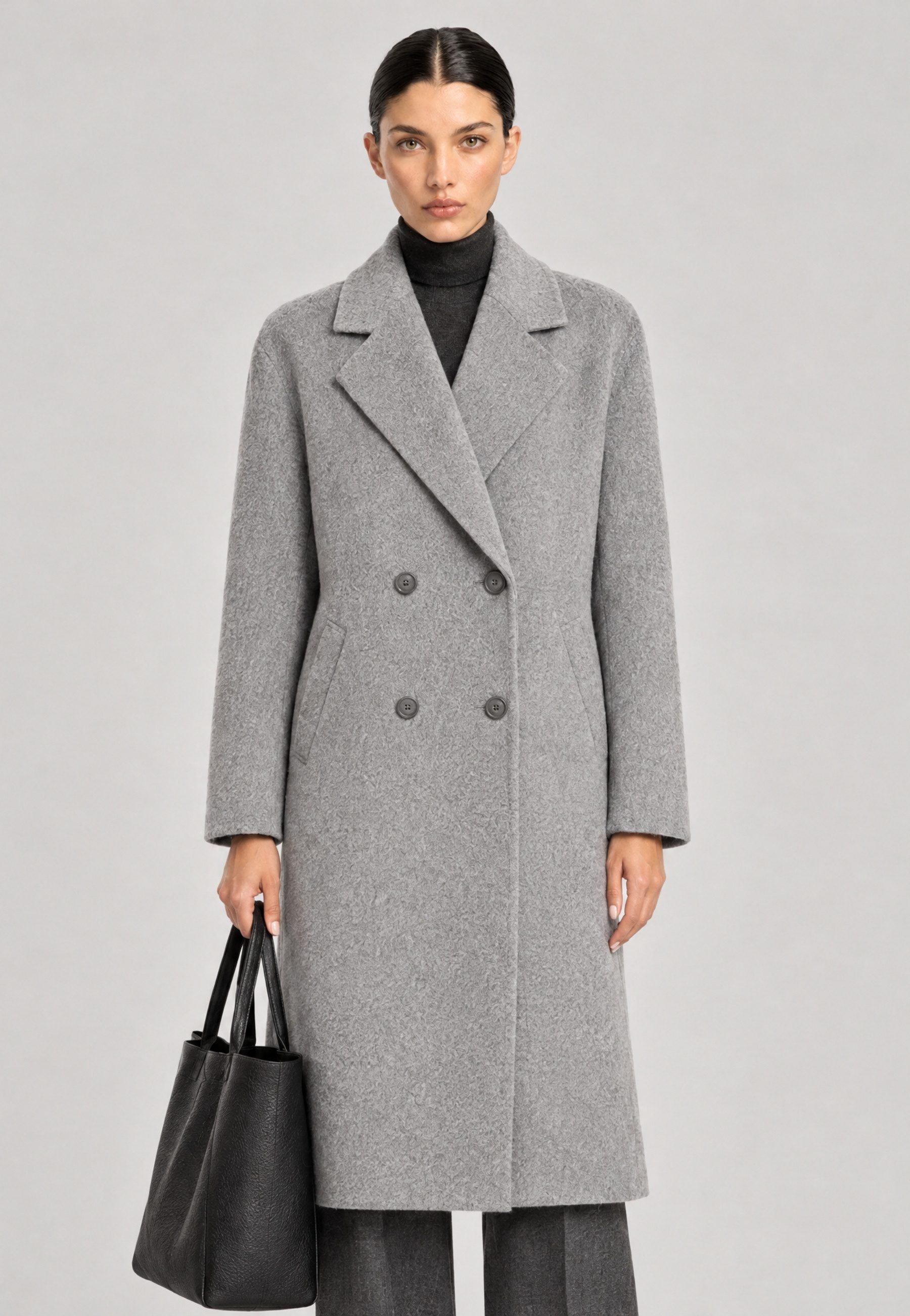 RICANO Wollmantel Vesna Klassischer Damen Oversized Wollmantel