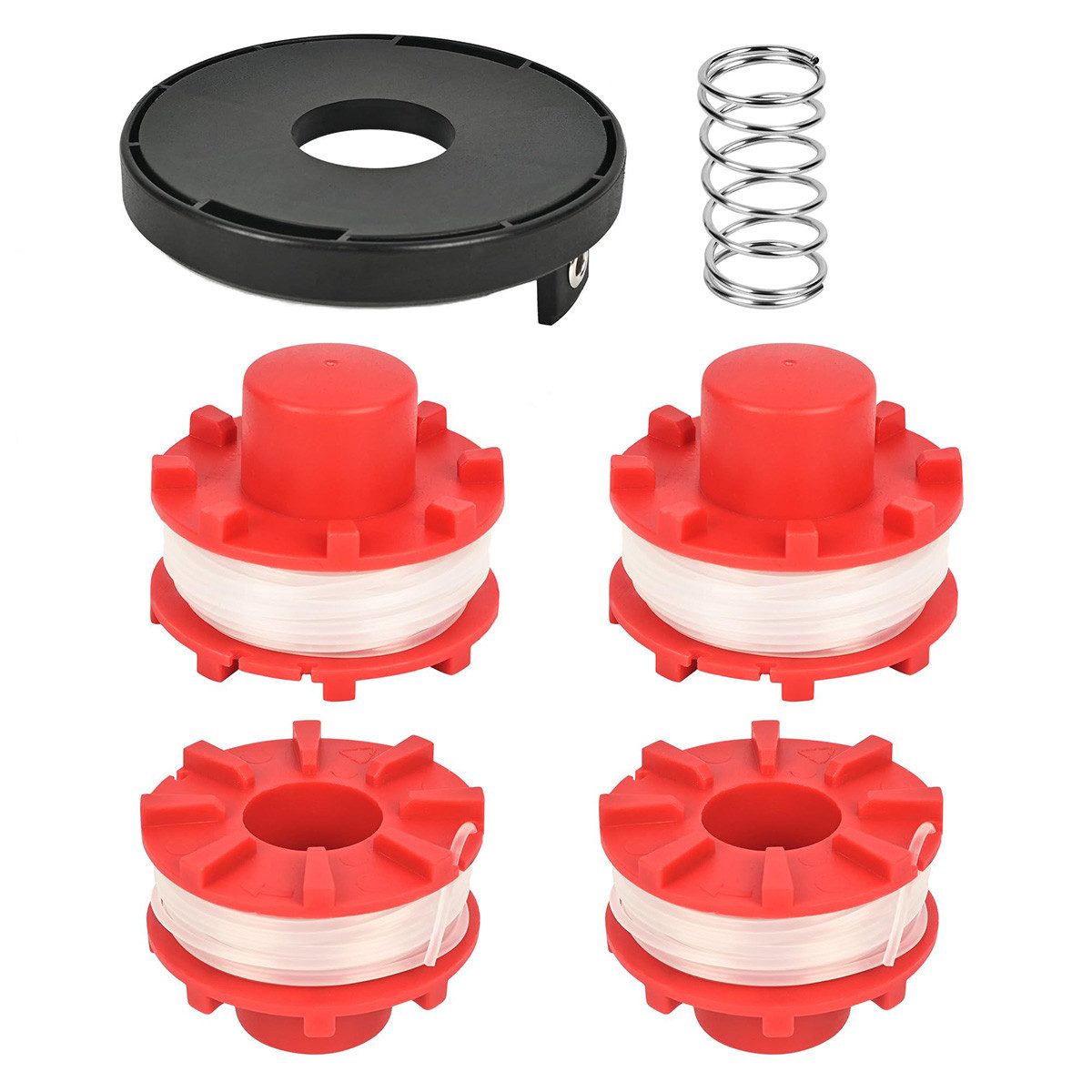 Novzep Fadenspule Fadenspule für Einhell Rasentrimmer, 8 Spulen 2 Deckel&2 günstig online kaufen