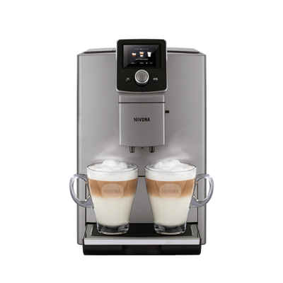 Nivona Kaffeevollautomat NICR 823 CafeRomatica Titan, OneTouch, Kegelmahlwerk, 250 g Bohnenbehälter, 1,8 l Wassertank