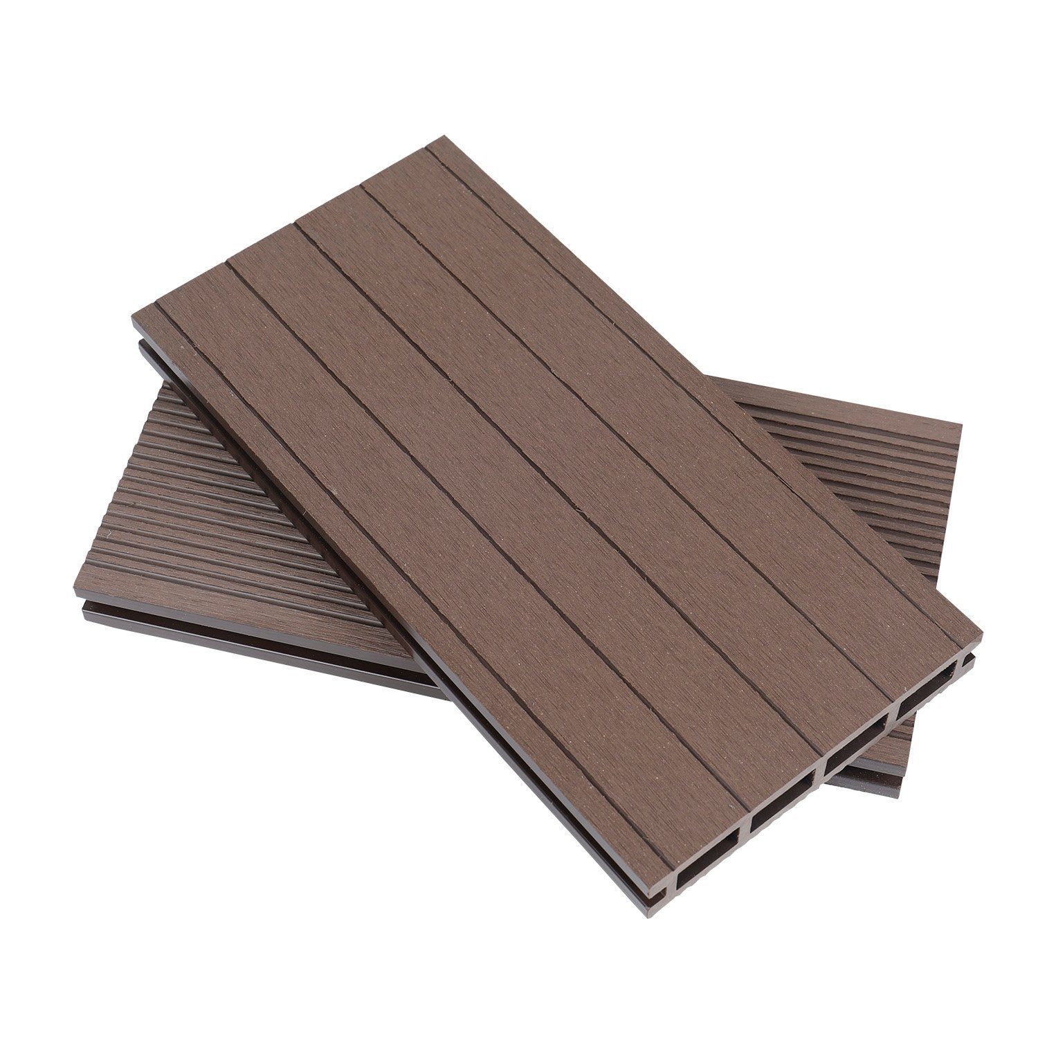 Endorphin Terrassendielen ® 8m² Braun WPC Terrassendielen Komplettset