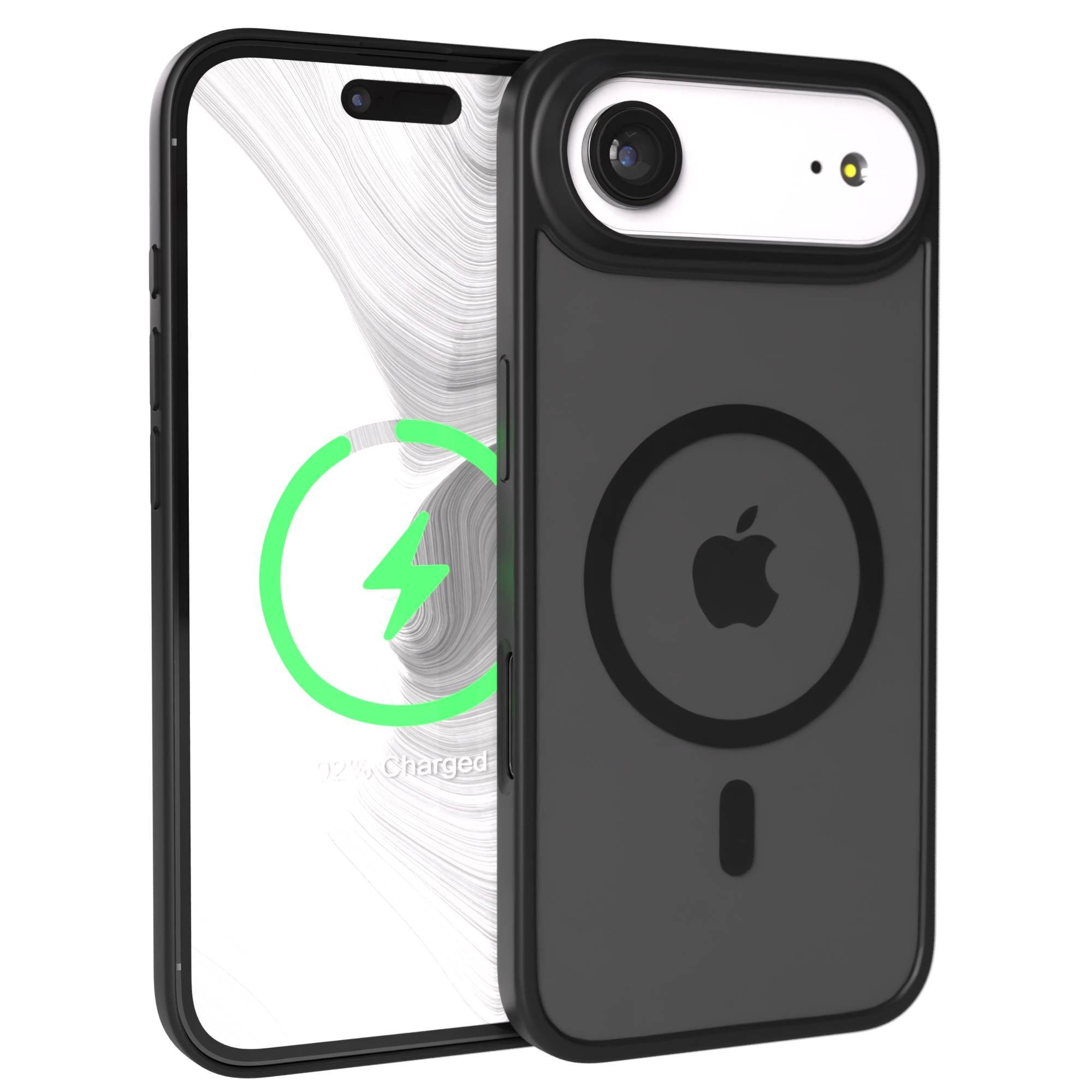 EAZY CASE Handyhülle Outdoor Case MagSafe für Apple iPhone Air 6,5 Zoll, Outdoor Handy Hülle Slim Cover Silicon Case Bumper Outdoorcase Schwarz