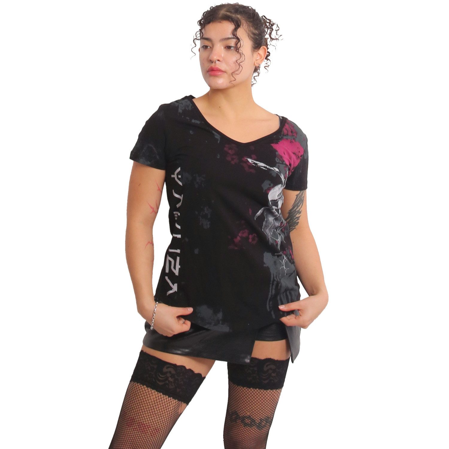 YAKUZA V-Shirt Rose Scratch