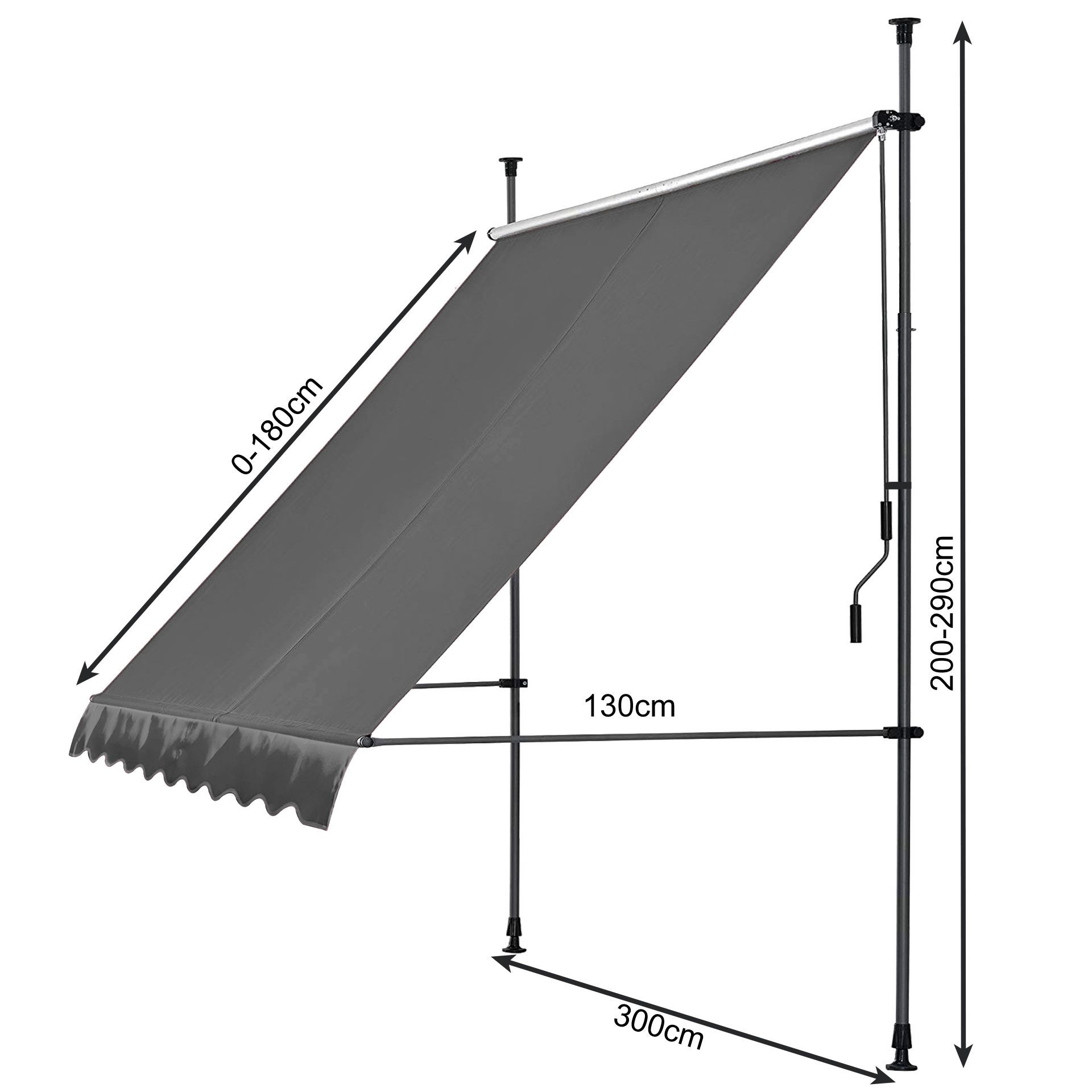 Quick Star Klemmmarkise Klemmmarkise 300 x130cm günstig online kaufen