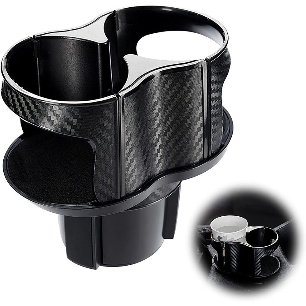 TUABUR Tassenuntersetzer Auto Cup Holder, 2 in 1 Gap Organizer, Wasserflasche Doppel Tasse. | Getränkeuntersetzer