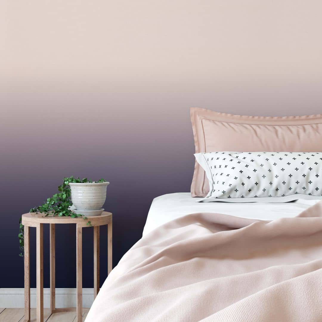 K&L Wall Art Fototapete Große Fototapete Ombre Violett Schlafzimmer Tapete Lila Wolken, Farbverlauf Vliestapete