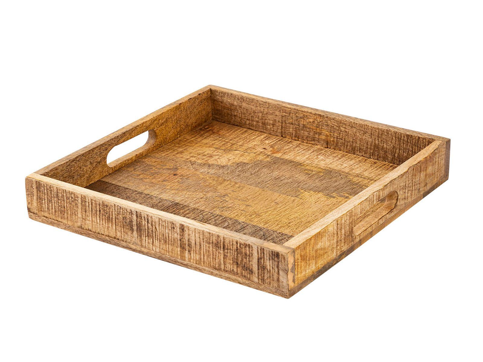 Dekotablett Holztablett Serviertablett 40x40cm Tablett Holz Serviertablett Deko Ta