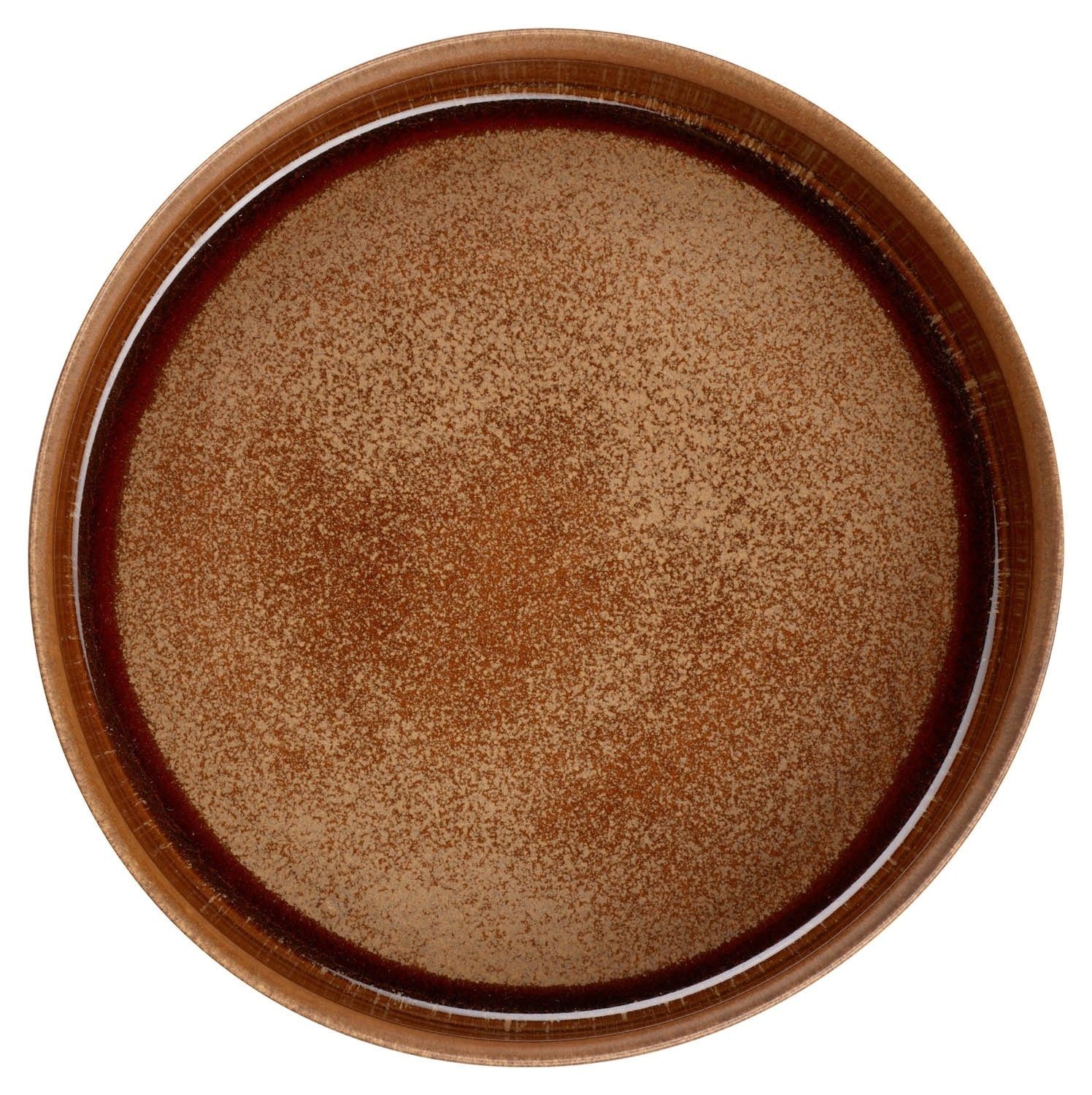 ASA SELECTION Speiseteller FORM'ART, Gourmetteller, Braun, Ø 21 cm