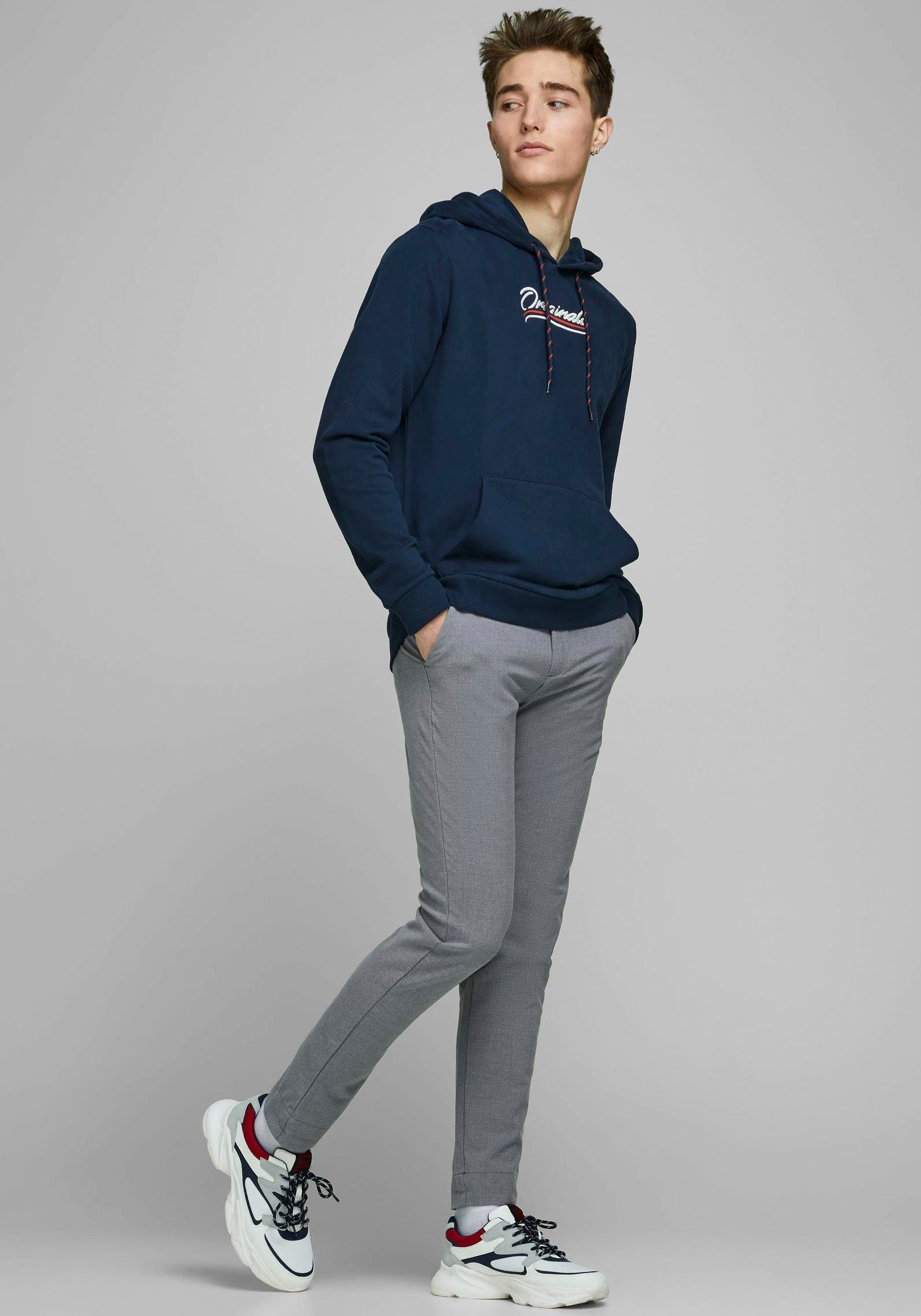 Jack & Jones Chinohose MARCO – Chinohose mit Stretchanteil und Komfort modisch, slim fit, Web