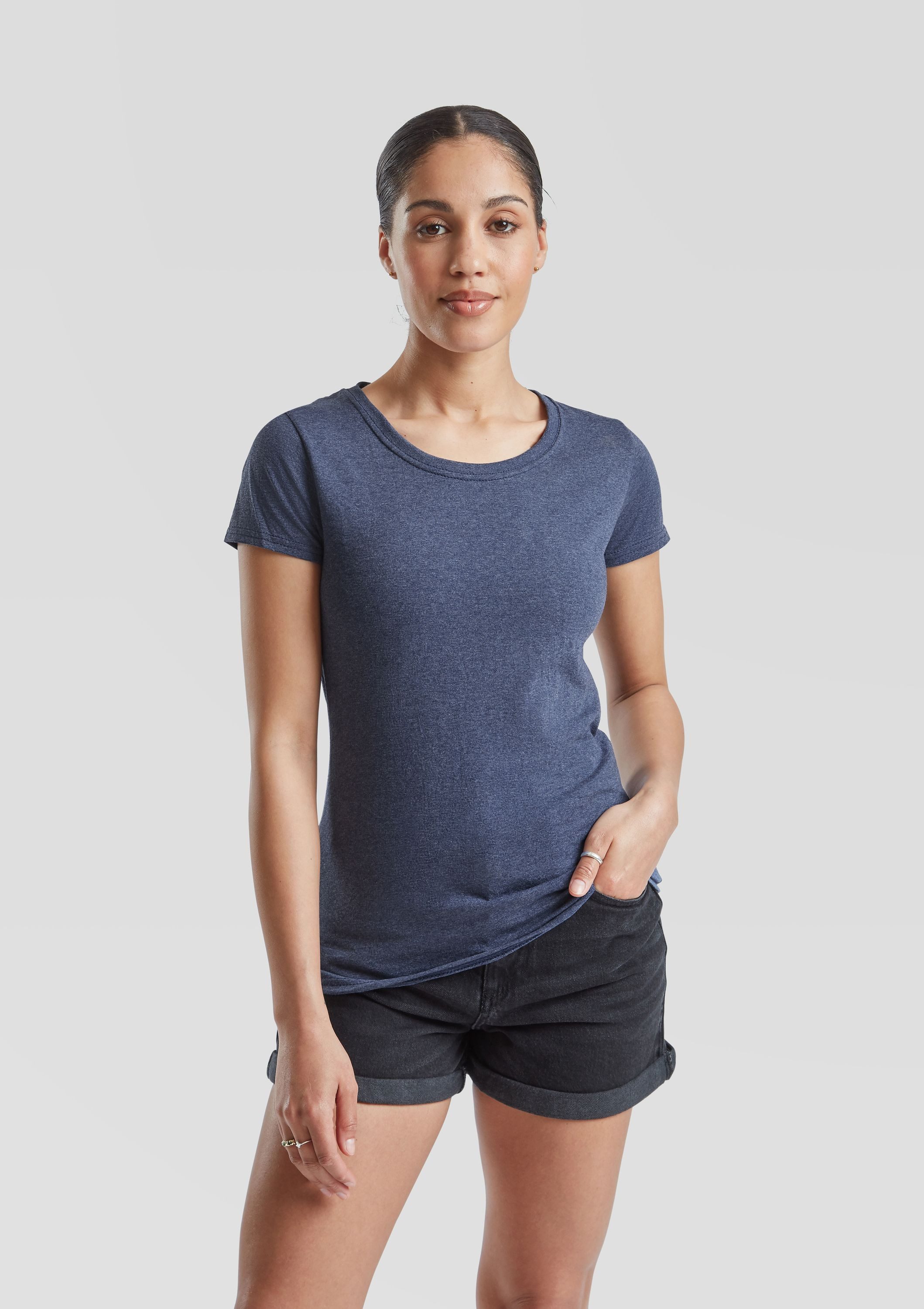 Fruit of the Loom Rundhalsshirt Fruit of the Loom Valueweight T Lady-Fit – Bild 3 von 5