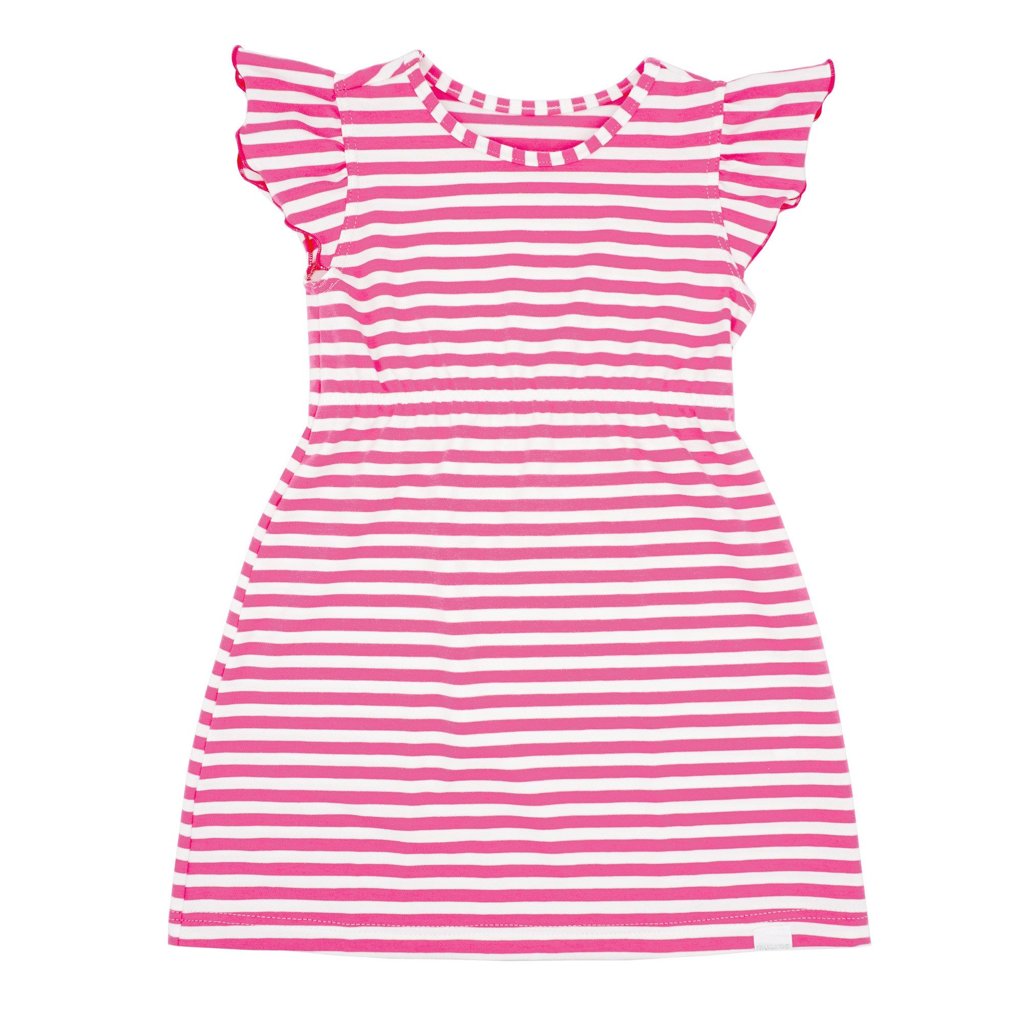 MAXIMO Sommerkleid MINI GIRL-Kleid, A-Linie Jersey bedruckt, Flügelärmel (1-tlg)