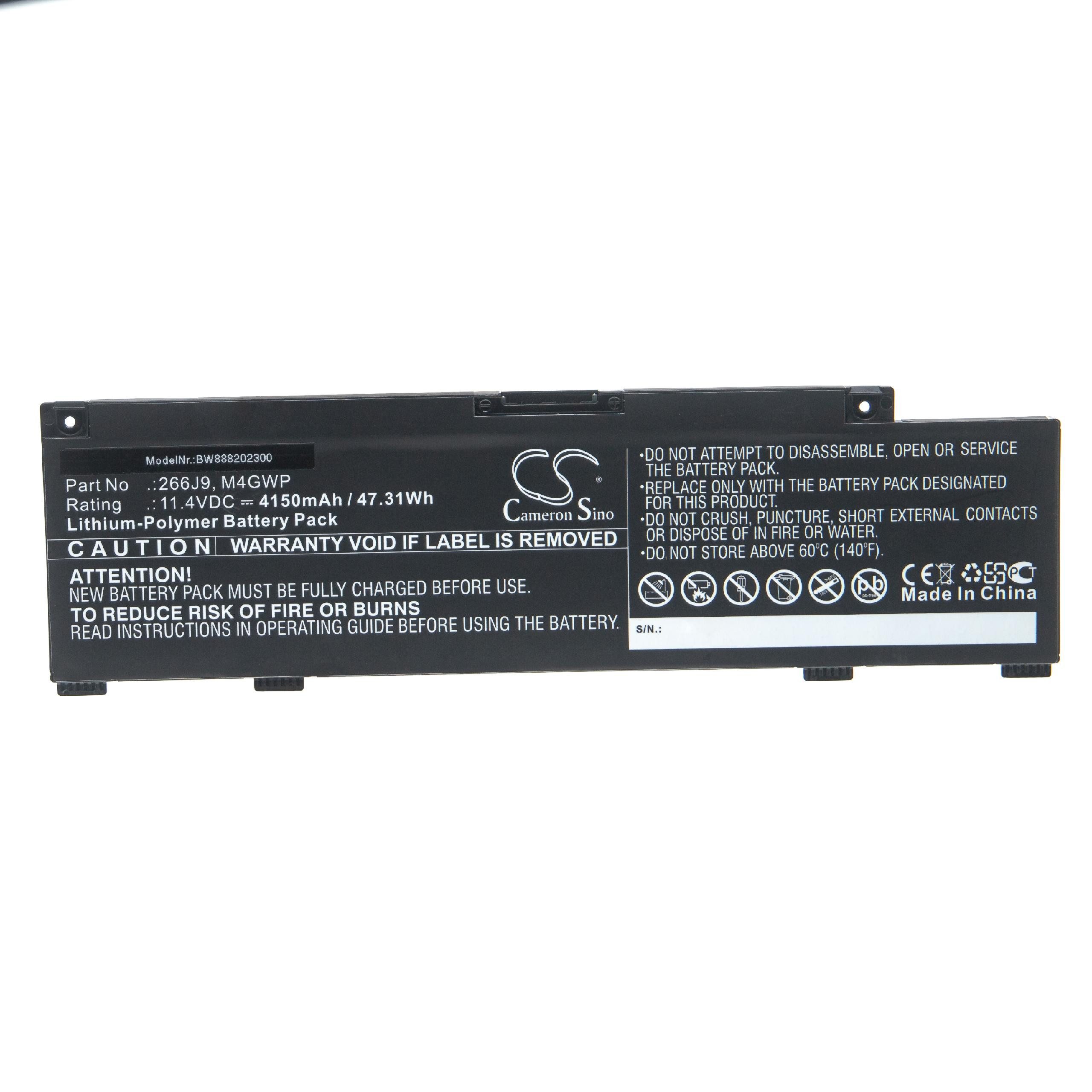 vhbw passend für Dell Inspiron INS15PR-1545BL, Ins 14-5490-D1825S, Ins Laptop-Akku 4150 mAh