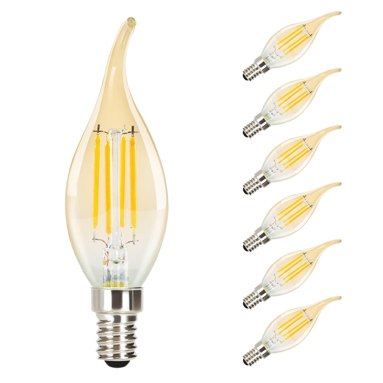 ZMH LED-Leuchtmittel 6X Glühbirne E14 4W günstig online kaufen