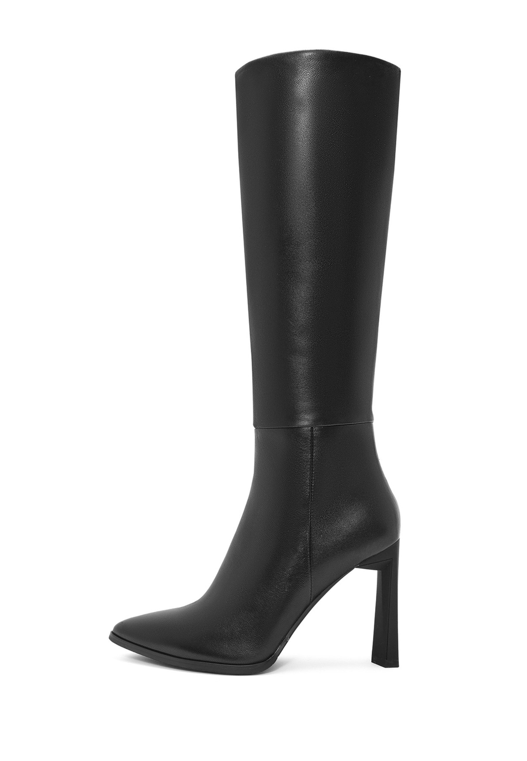 Absatzstiefel aus Leder Bootsschuh