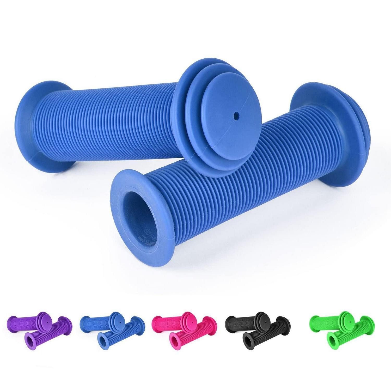 LuxusKollektion Fahrradlenker Fahrradgriffe Kinder 22 mm Lenkergriffe Prallschutz Gummi Blau