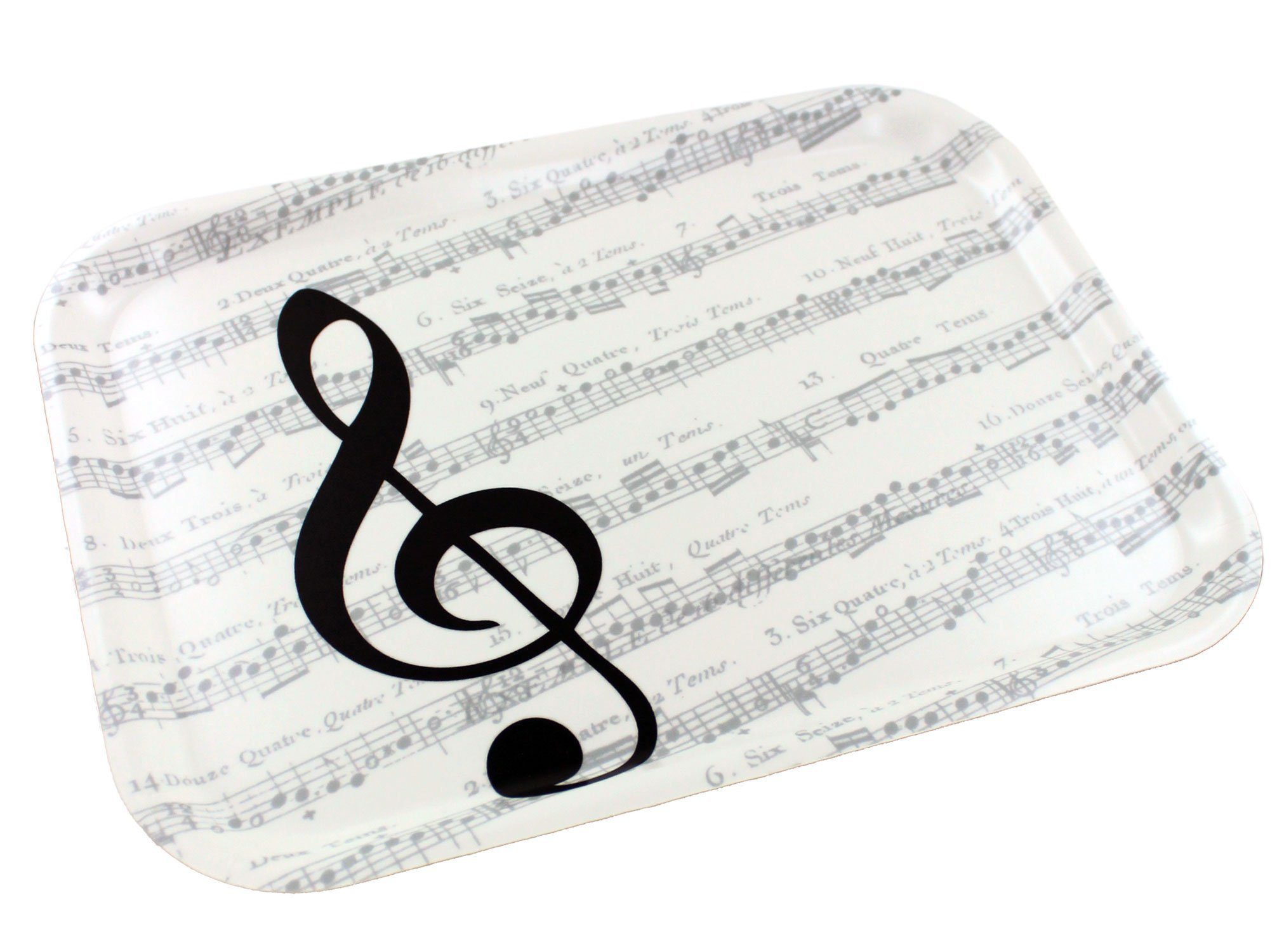 mugesh Dekotablett Tablett I love Music im Used-Look, für Musiker