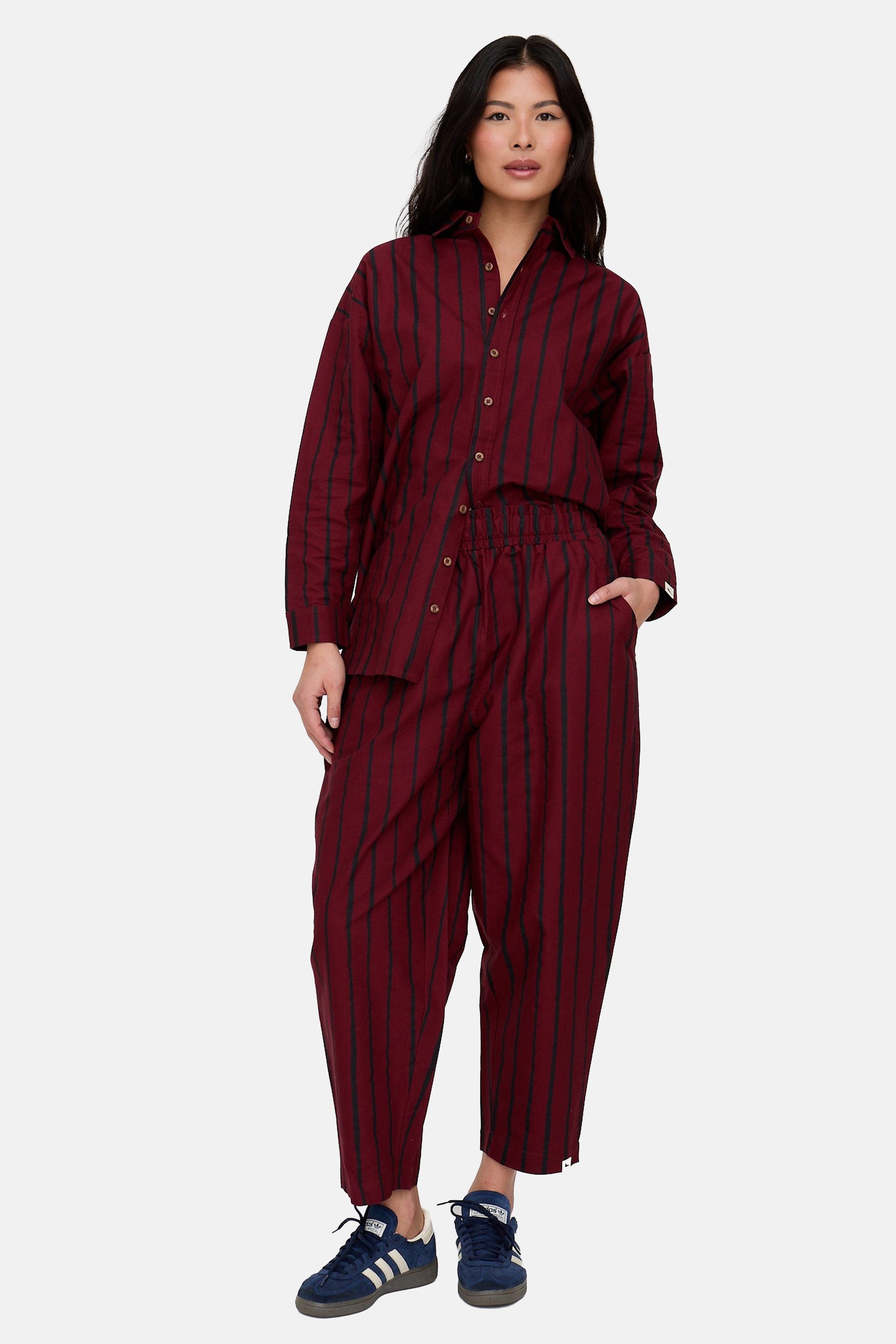 Turtledove London Jerseyhose Kate Barrel Leg Trousers Damen