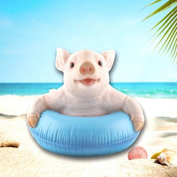 AM Design Dekofigur AM-Design Schwein im Schwimmring ca 18 cm H