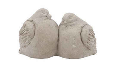 Daan Kromhout Gartenfigur Vogel Paar Zement Gartendeko 15x8x9 cm Vintage Shabby grau, (1 St)