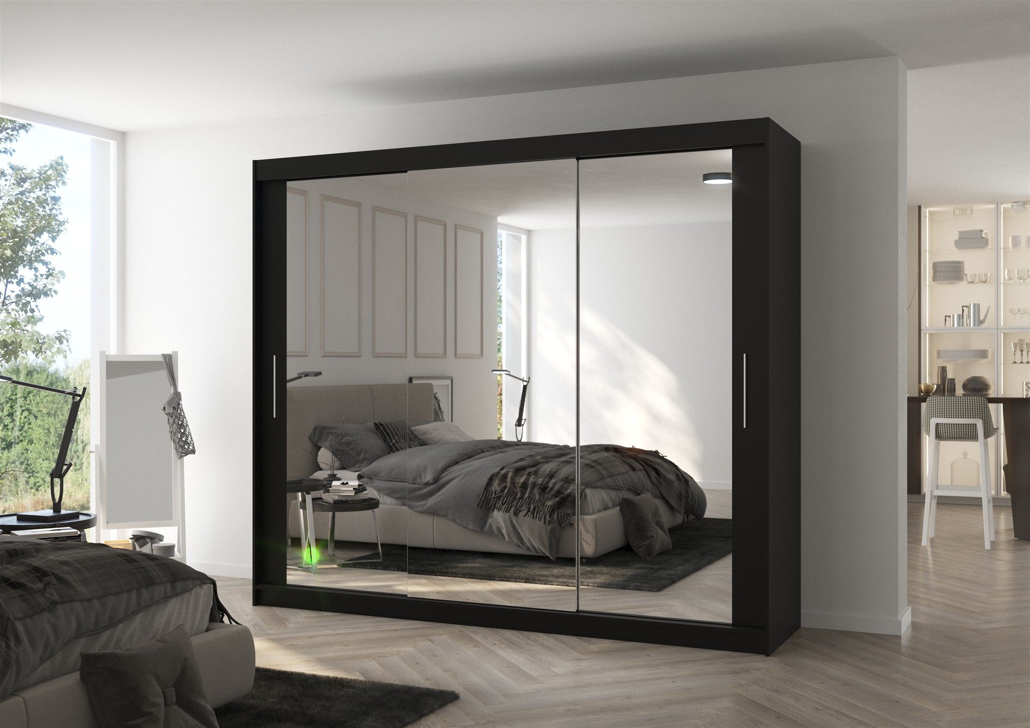 Fun Möbel Schiebetürenschrank Schrank SHINE 250 x 215 x 58 cm