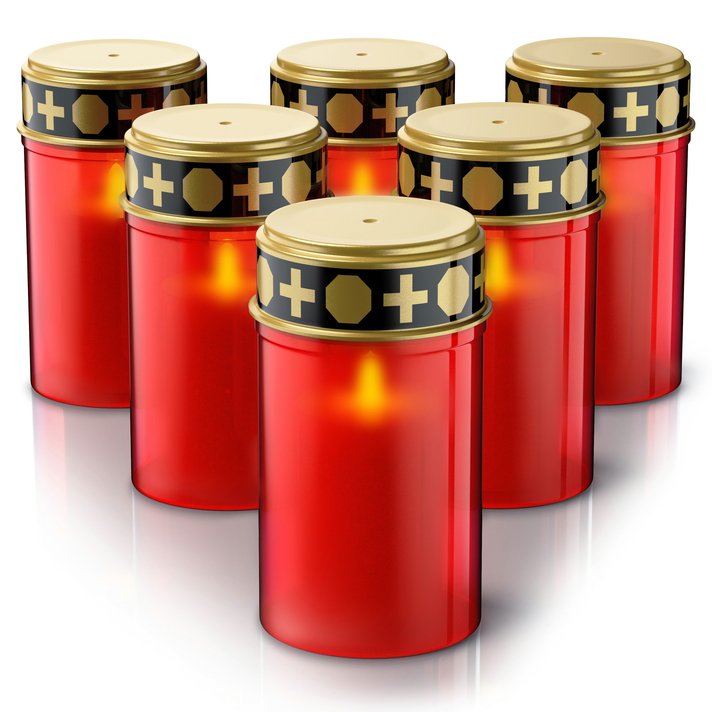 BEARWARE Grabkerze LED Grablicht, Batteriebetrieb, Friedhofskerze, günstig online kaufen