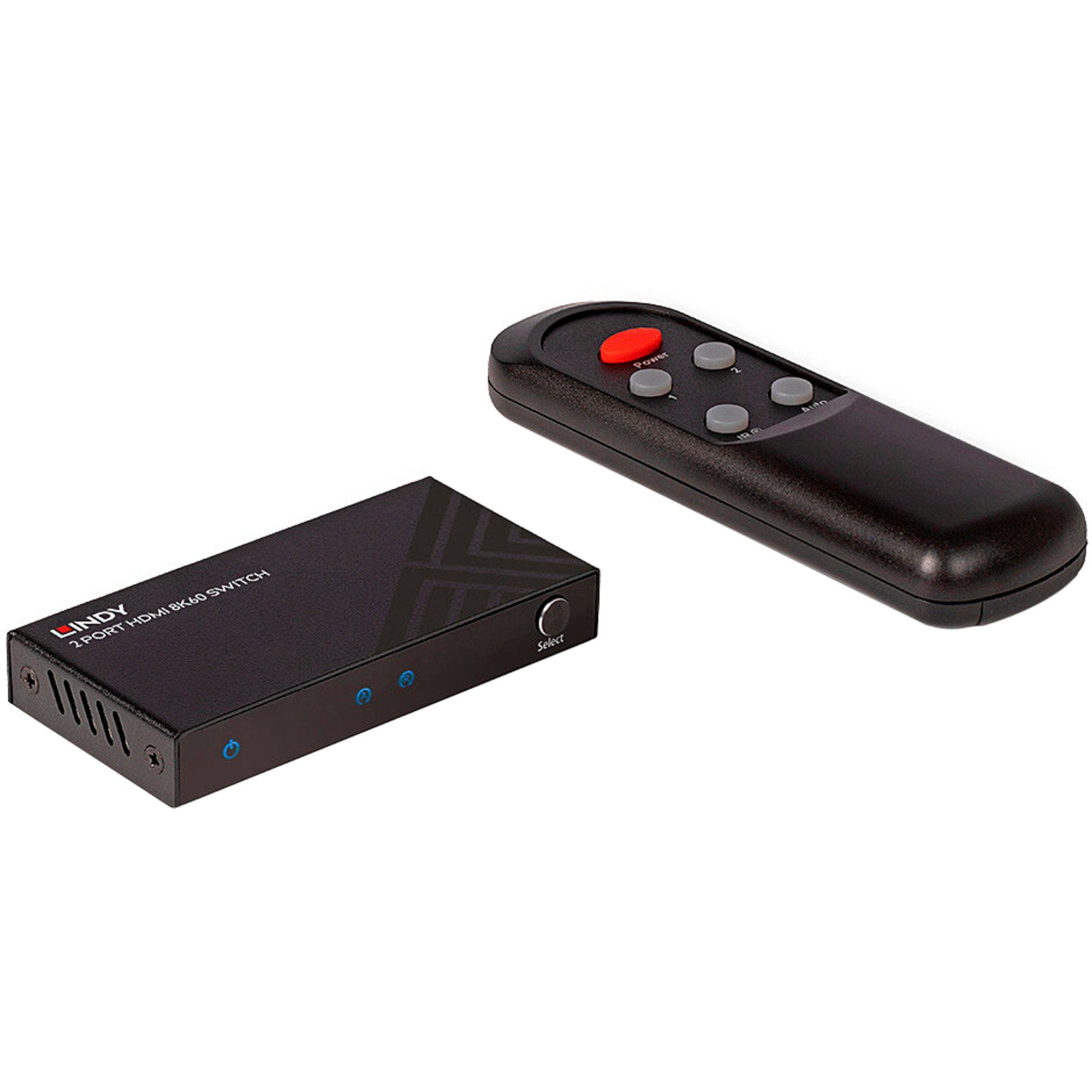 Lindy 2-Port HDMI Switch 2.1 8K60 HDR Audio- & Video-Adapter
