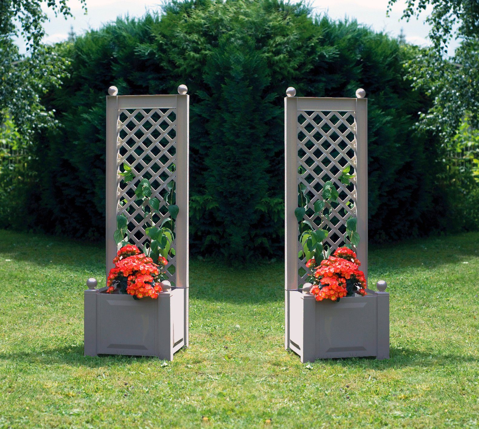 KHW Spalier mit Pflanzkasten, 2 Stk., BxTxH je 43x43x140 cm online