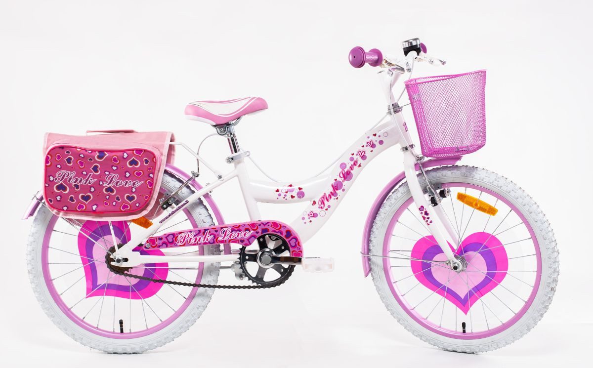 Kinderfahrrad 20 Zoll Kinder Mädchen Fahrrad Kinderfahrrad Rad Bike LOVE Weiß