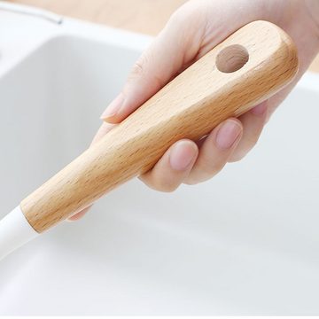 Atäsi Reinigungsbürste Sisal-Geschirrreinigungsbürste mit Bambusgriff, Scheuerbürste