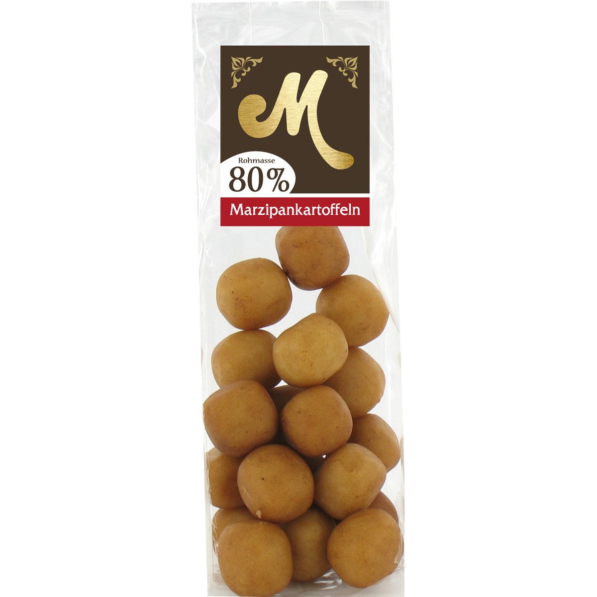 Odenwälder Marzipankonditorei Süßigkeit, Odenwälder Edelmarzipan Kartoffeln mit dunklem Kakao gepudert 200g