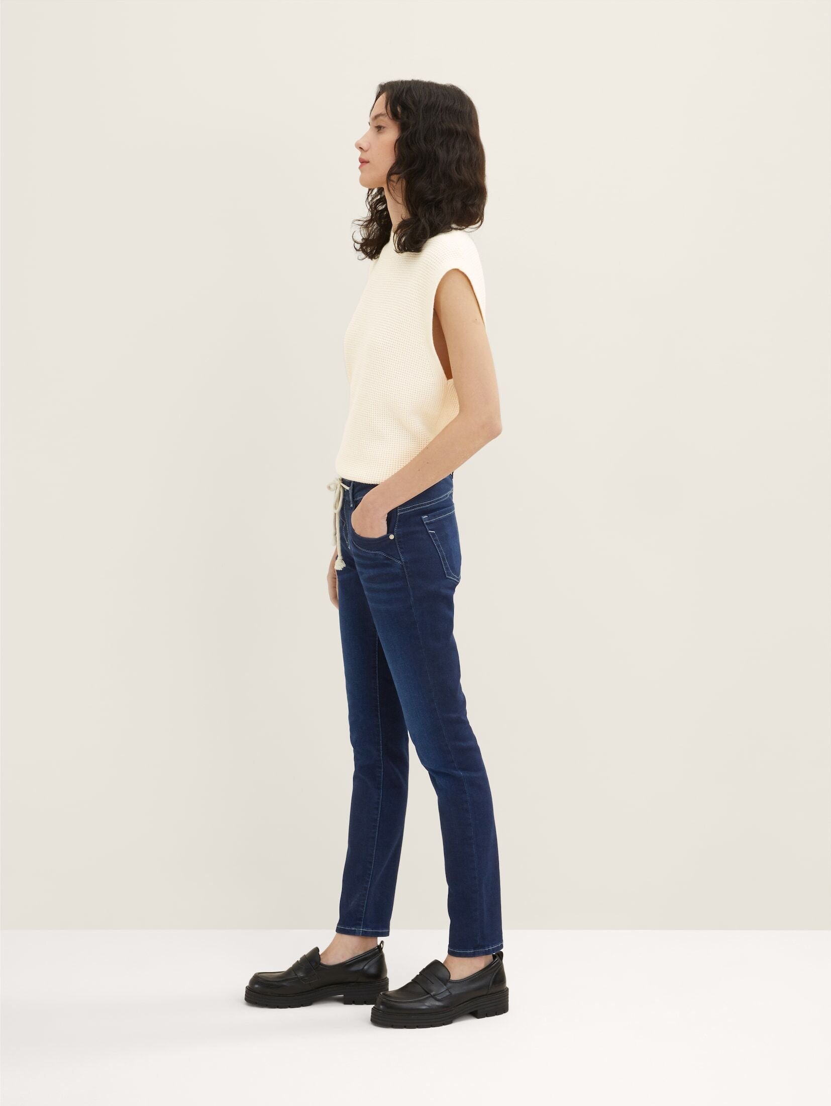 TAILOR Blue Jeans Relaxed Rinse Tapered Skinny-fit-Jeans Denim TOM