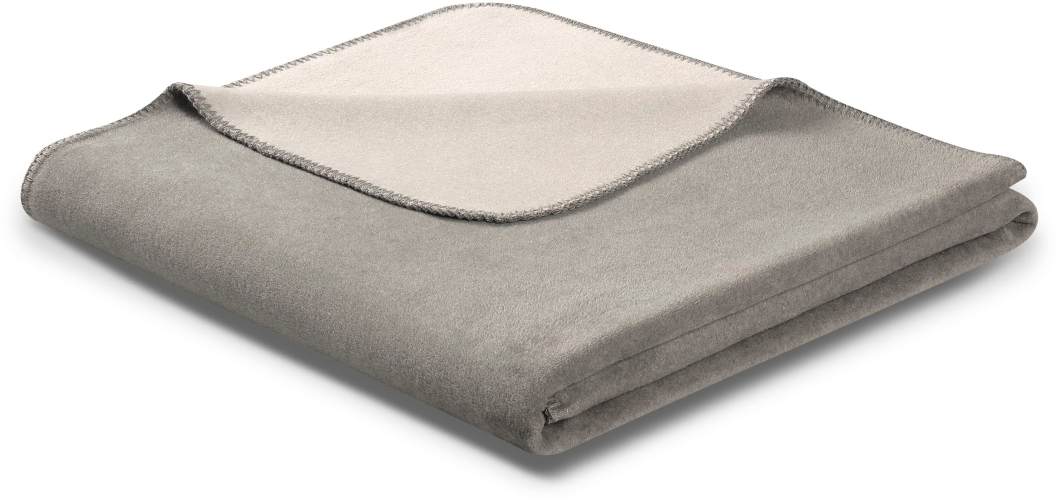 Wohndecke Wohndecke Doubleface mit geketteltem Zierstich, Biederlack, Made in Germany
